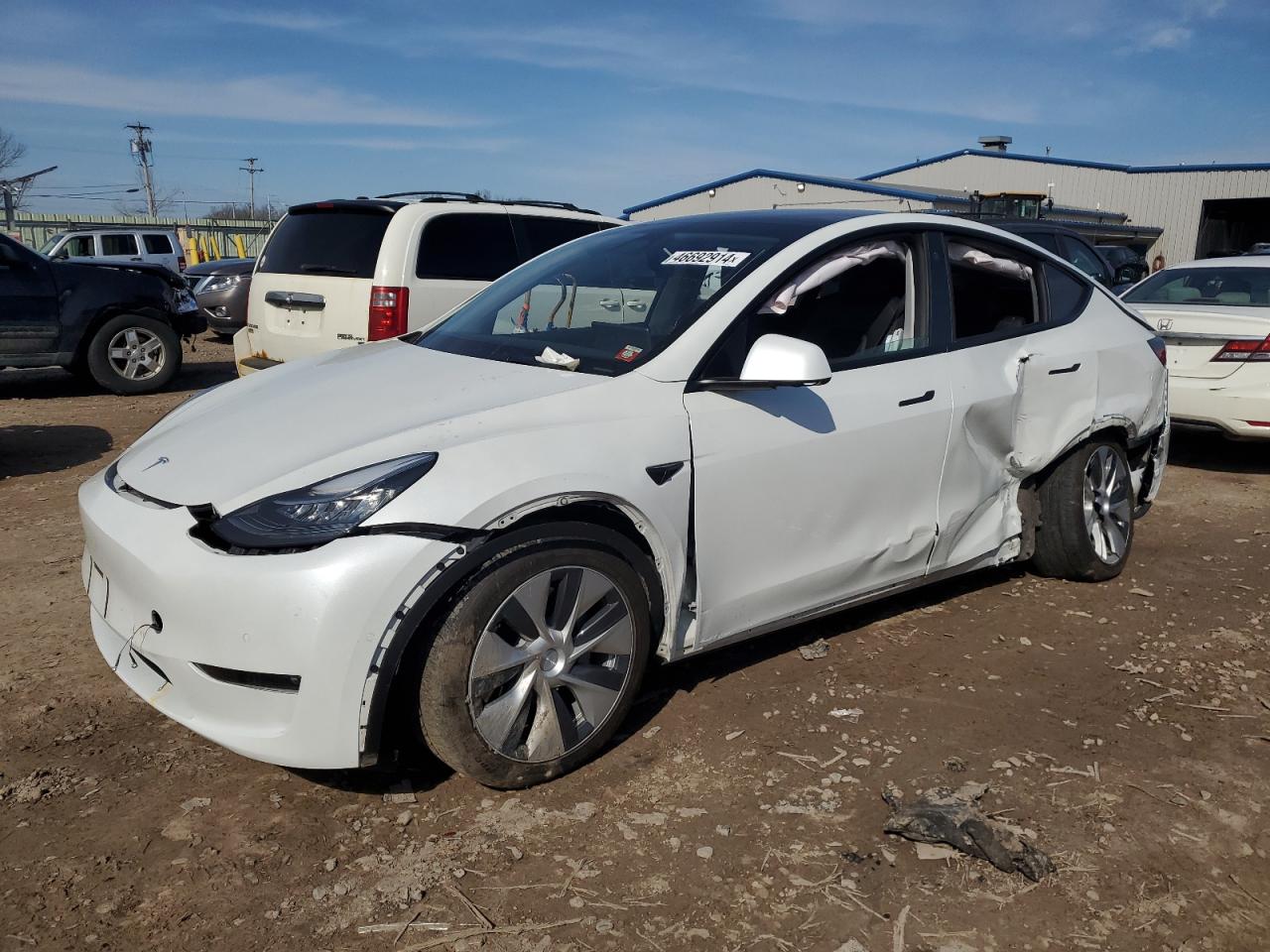 tesla model y 2021 5yjygdee1mf190165