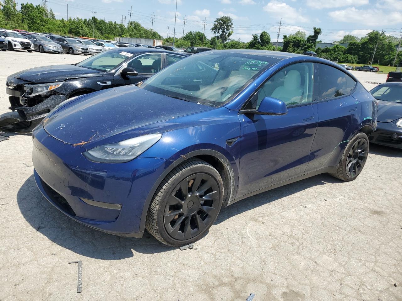 tesla model y 2021 5yjygdee3mf201666