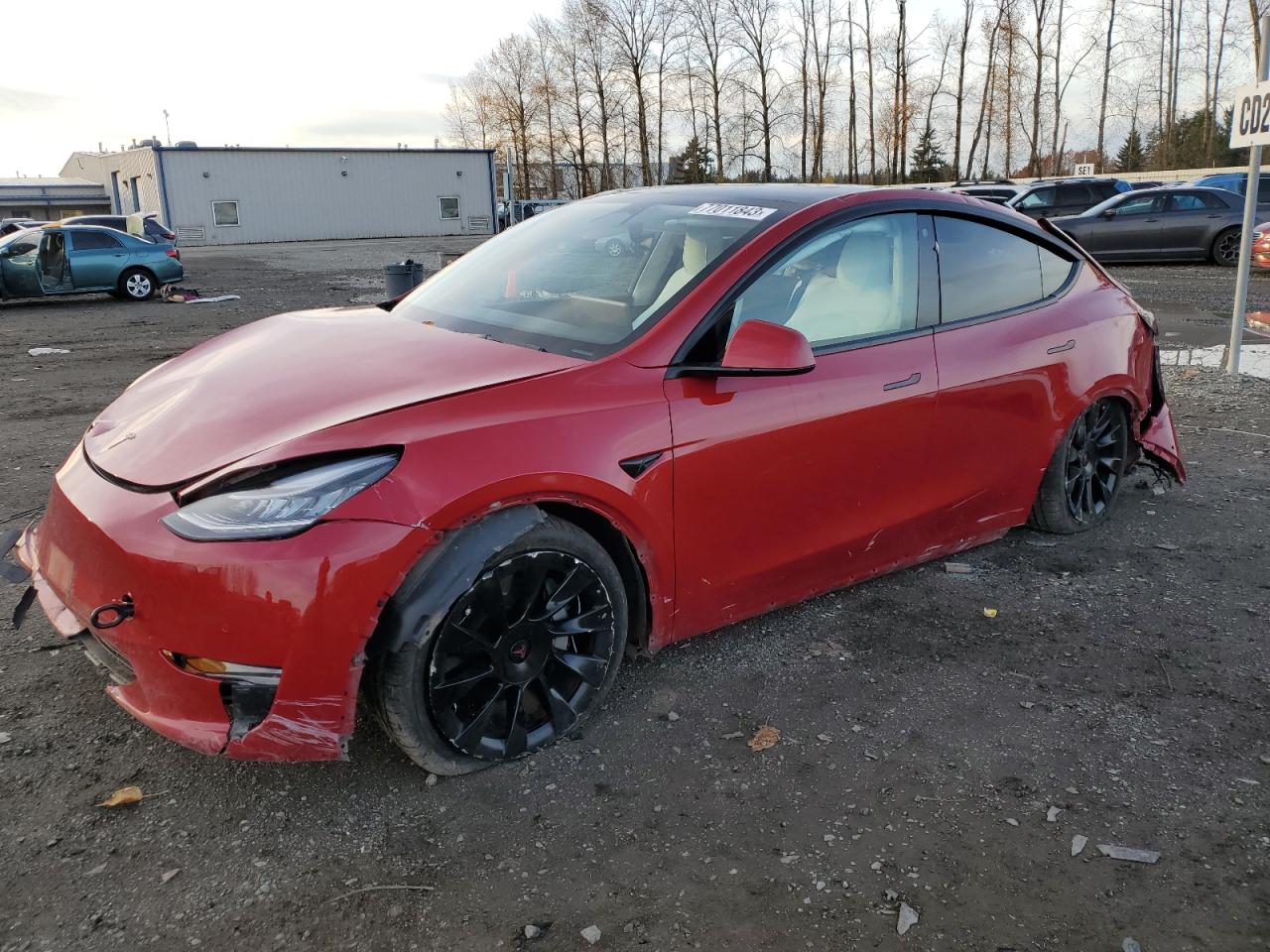 tesla model y 2021 5yjygdee4mf278448