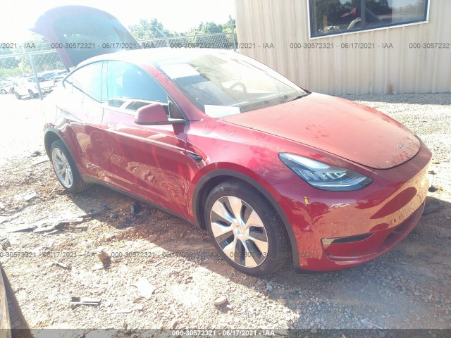 tesla model y 2021 5yjygdee5mf124850