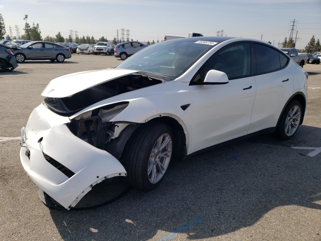 tesla model y 2021 5yjygdee5mf217657