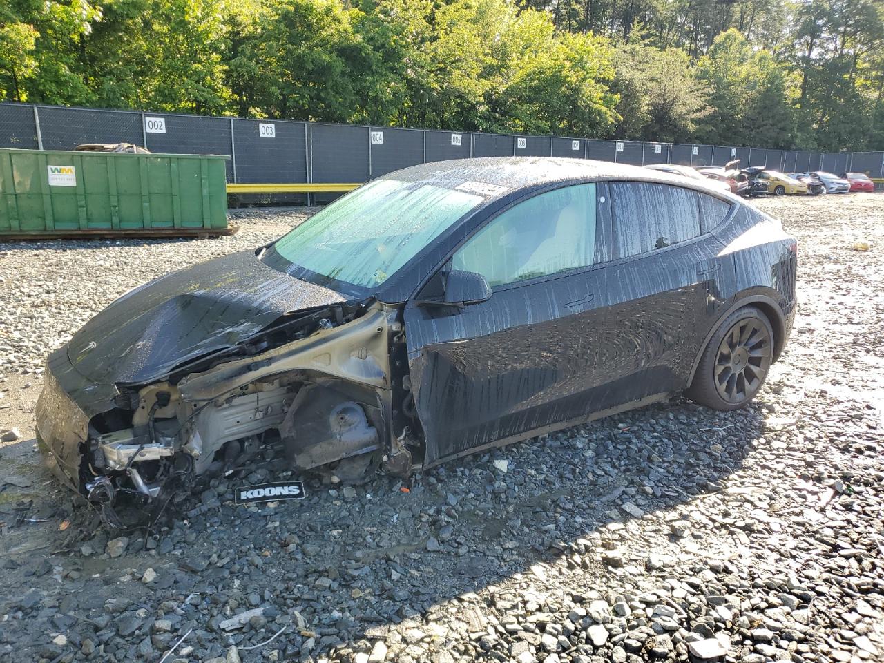 tesla model y 2021 5yjygdee7mf187478