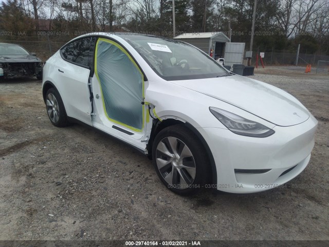 tesla model y 2021 5yjygdeexmf078643