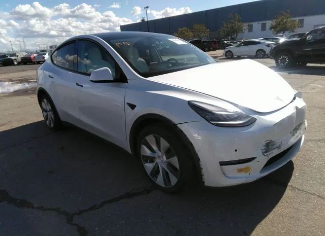 tesla model y 2021 5yjygdeexmf096110