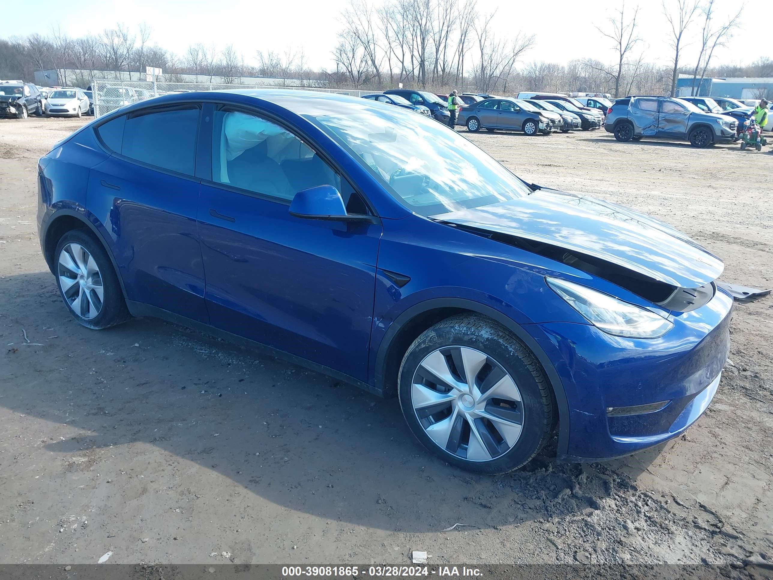 tesla model y 2021 5yjygdeexmf099881