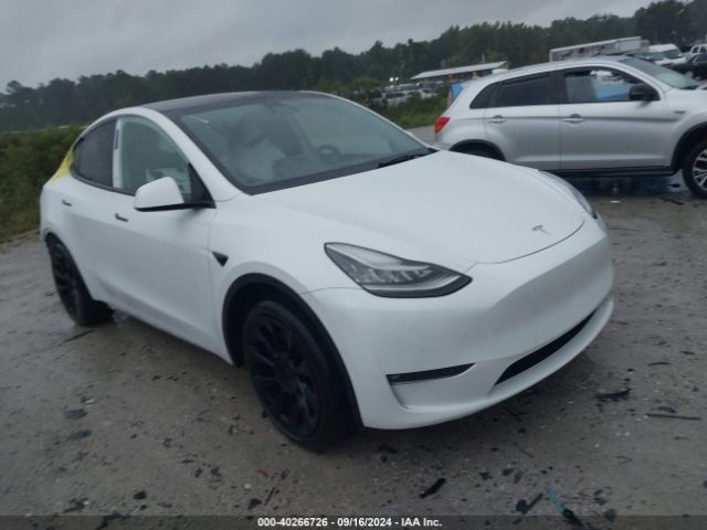 tesla model y 2021 5yjygdeexmf125332