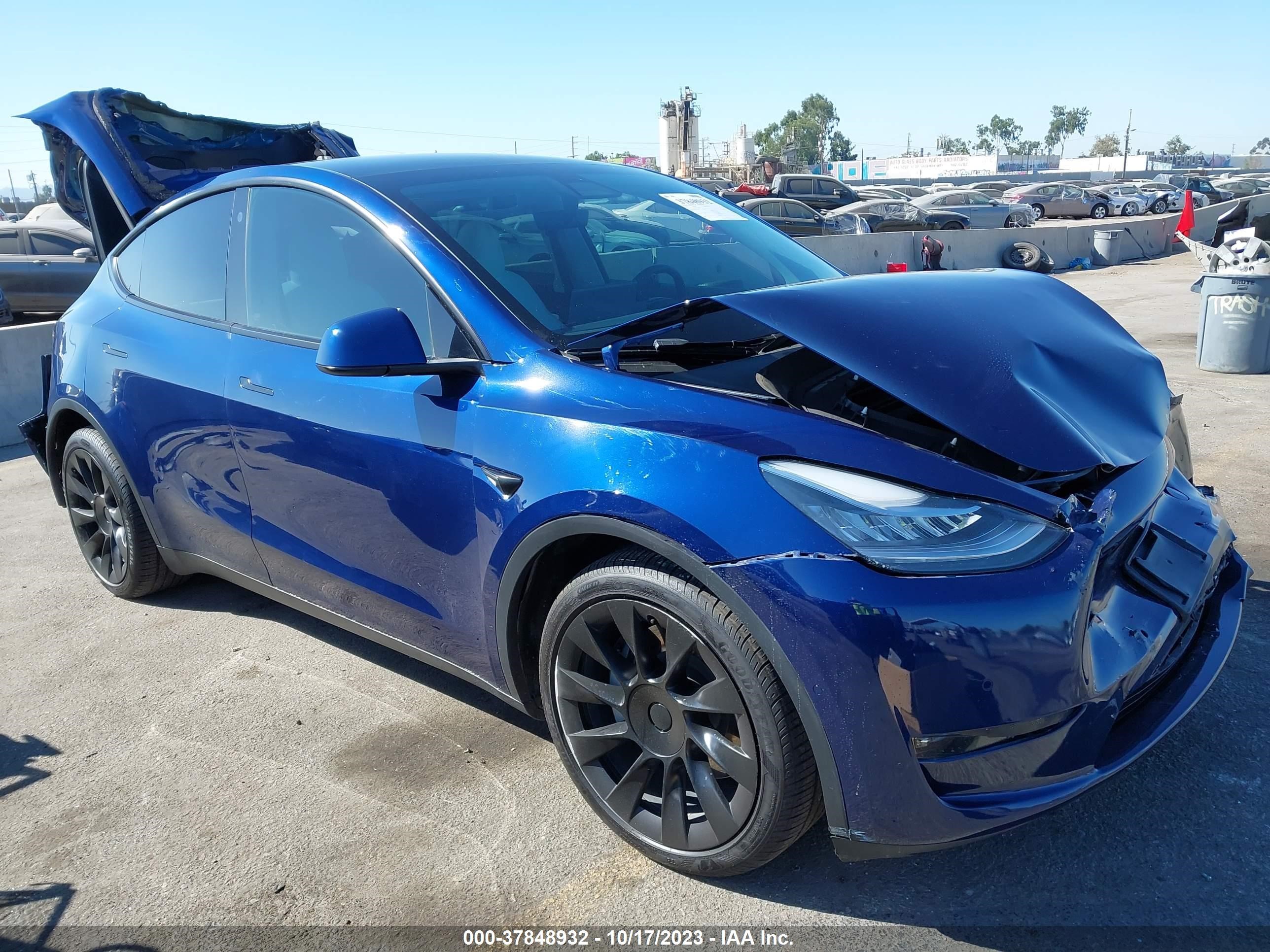 tesla model y 2021 5yjygdeexmf210087