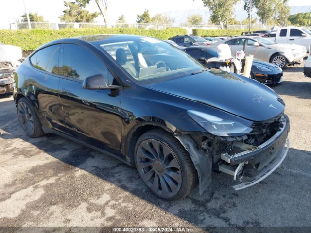 tesla model y 2021 5yjygdef1mf197240