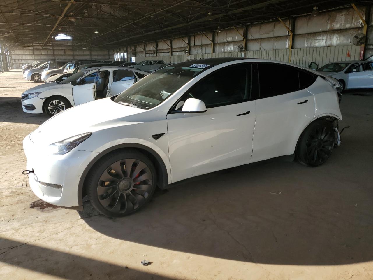 tesla model y 2021 5yjygdef1mf216031