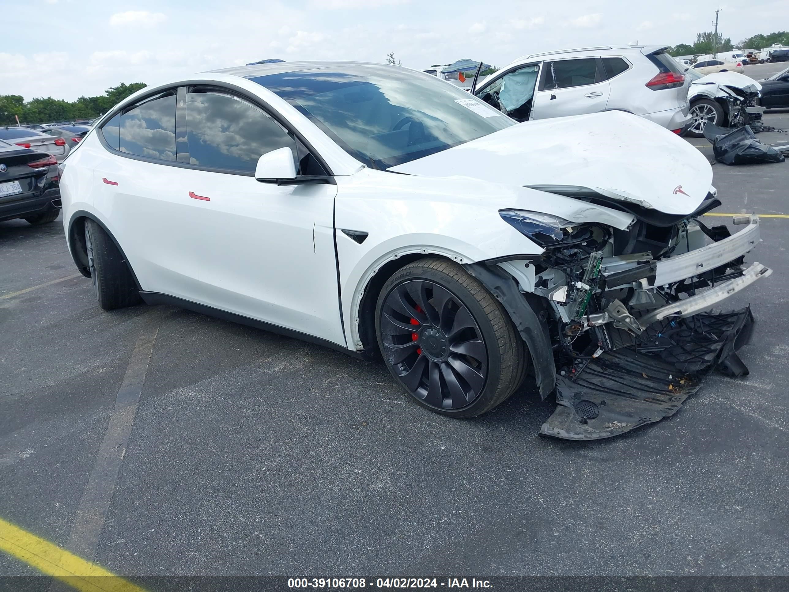 tesla model y 2021 5yjygdef1mf259283