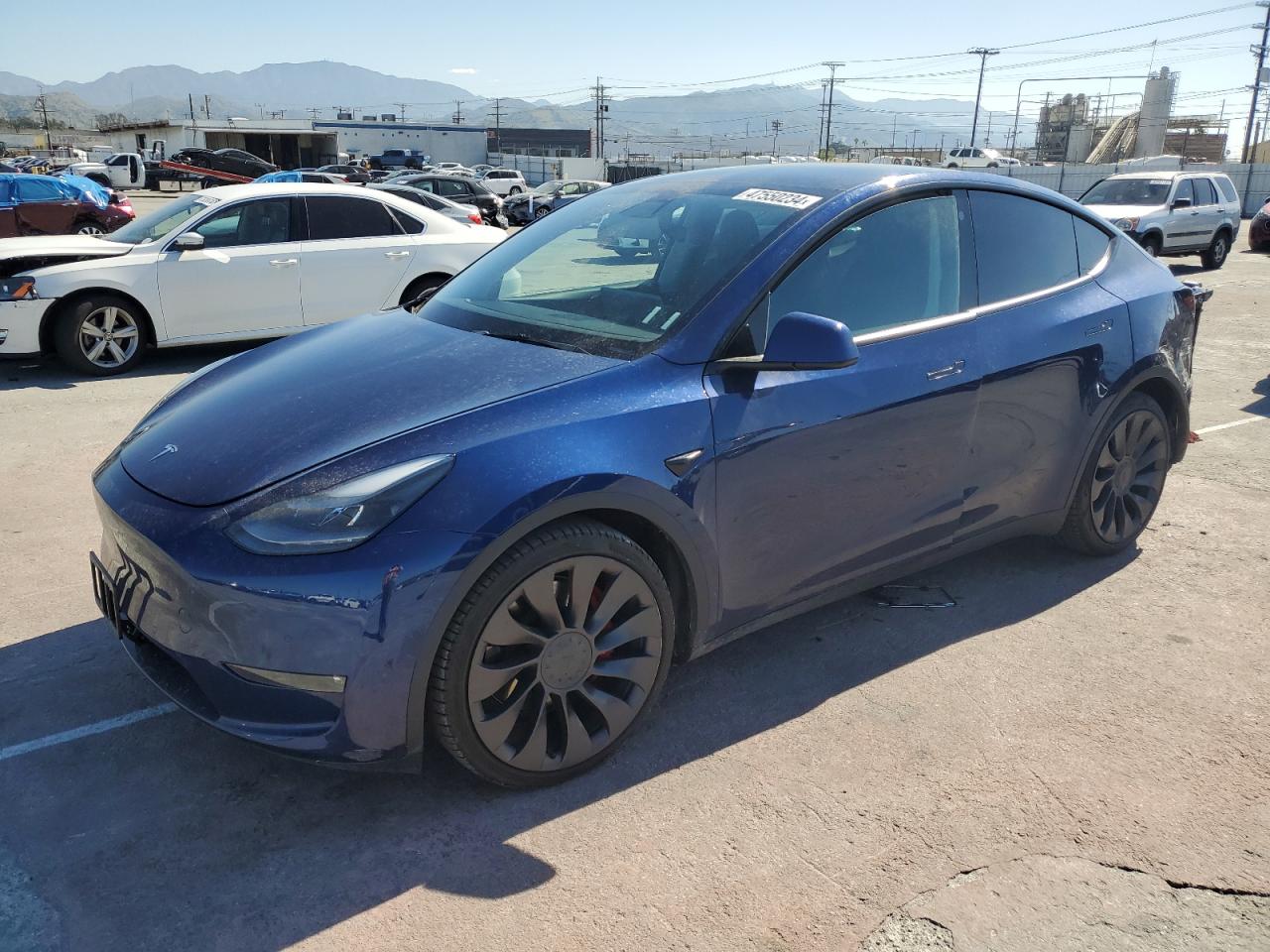 tesla model y 2021 5yjygdefxmf305239