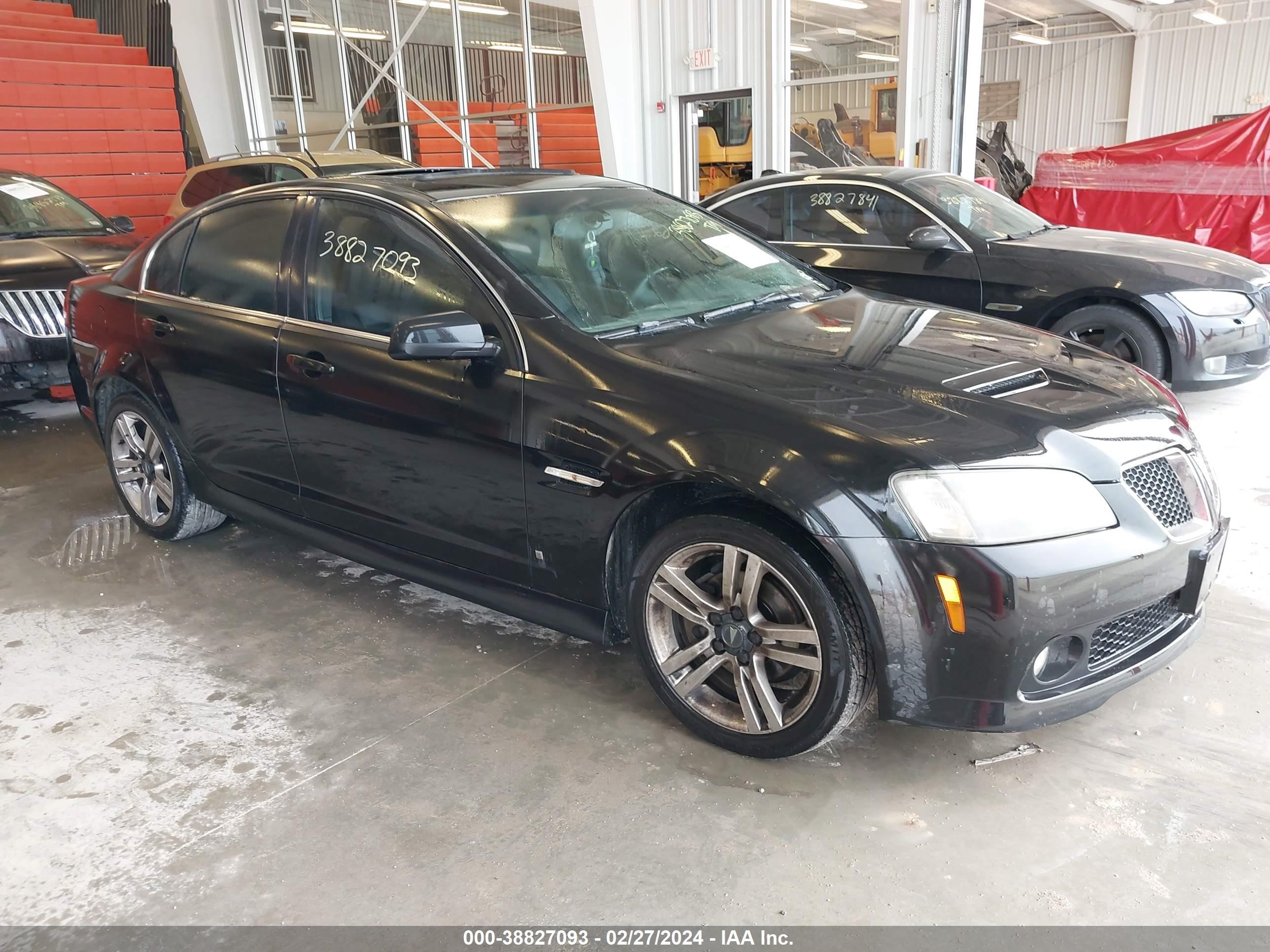 pontiac g8 2008 6g2er57798l150962