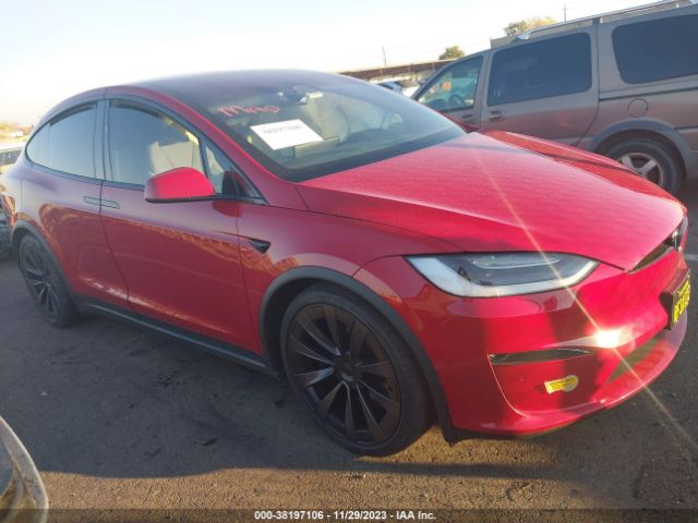 tesla model x 2022 7saxcae52nf351536