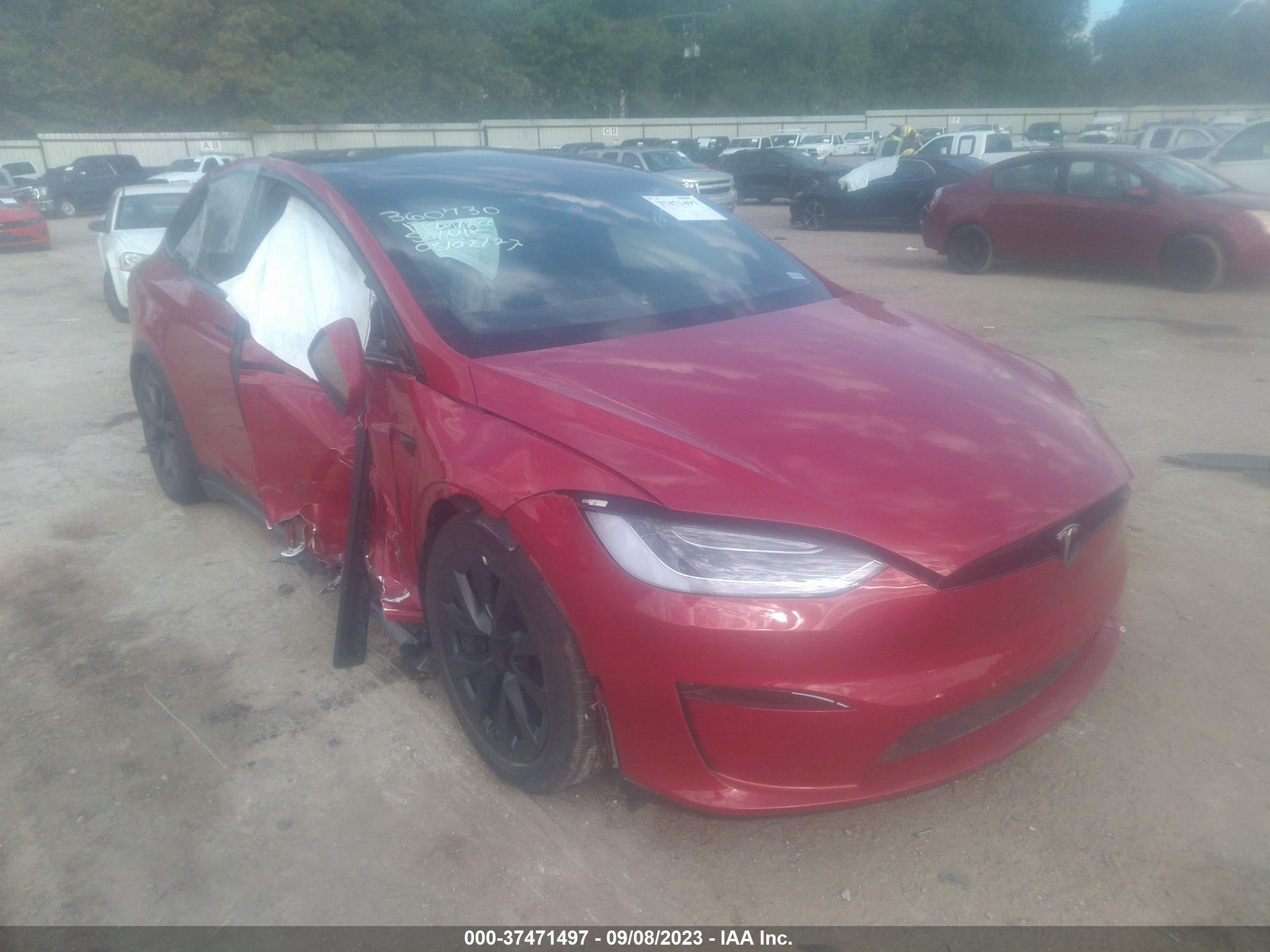 tesla model x 2023 7saxcae54pf366817