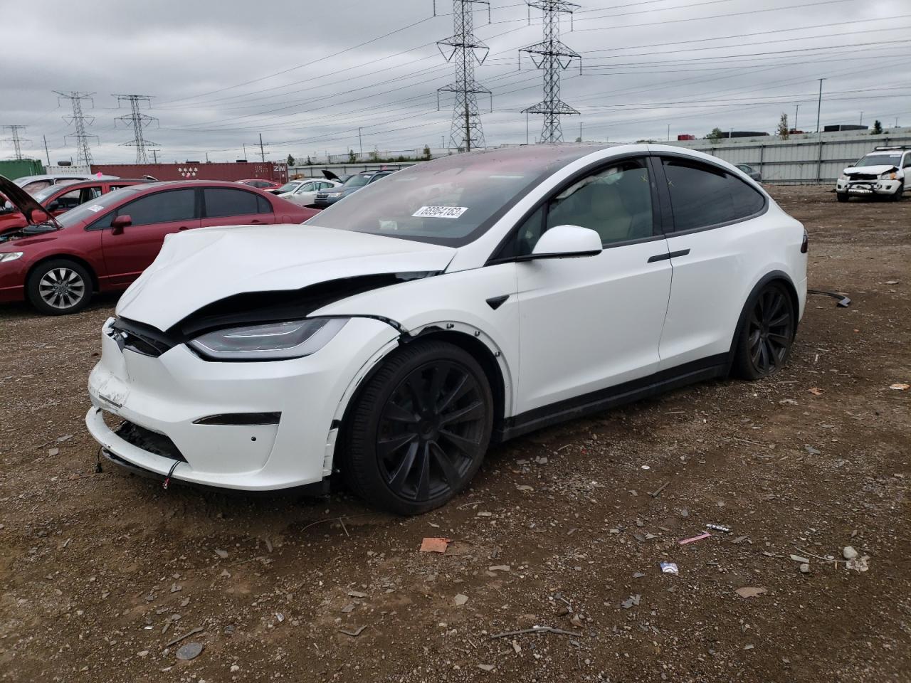 tesla model x 2022 7saxcae57nf363827