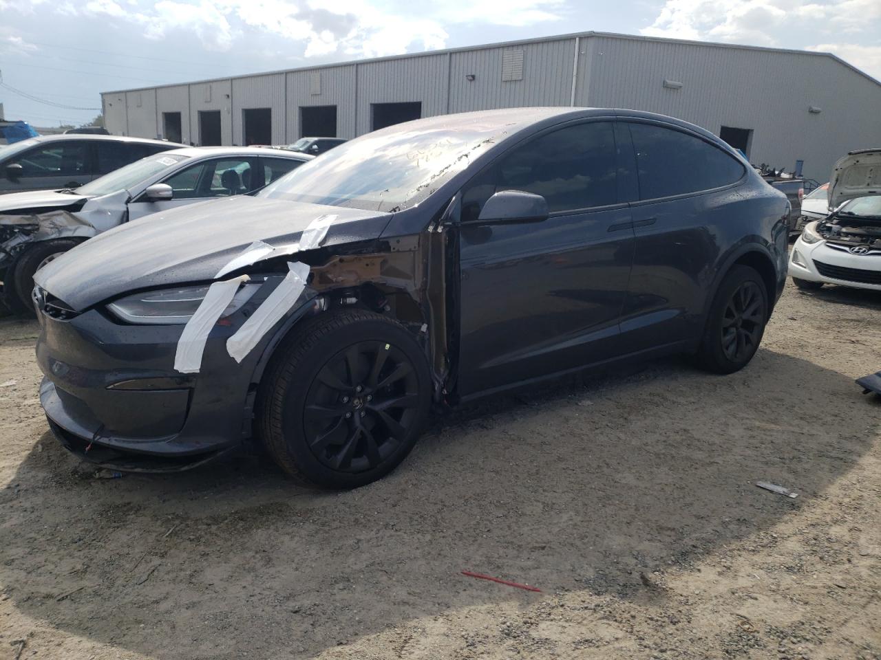 tesla model x 2022 7saxcbe50nf355784