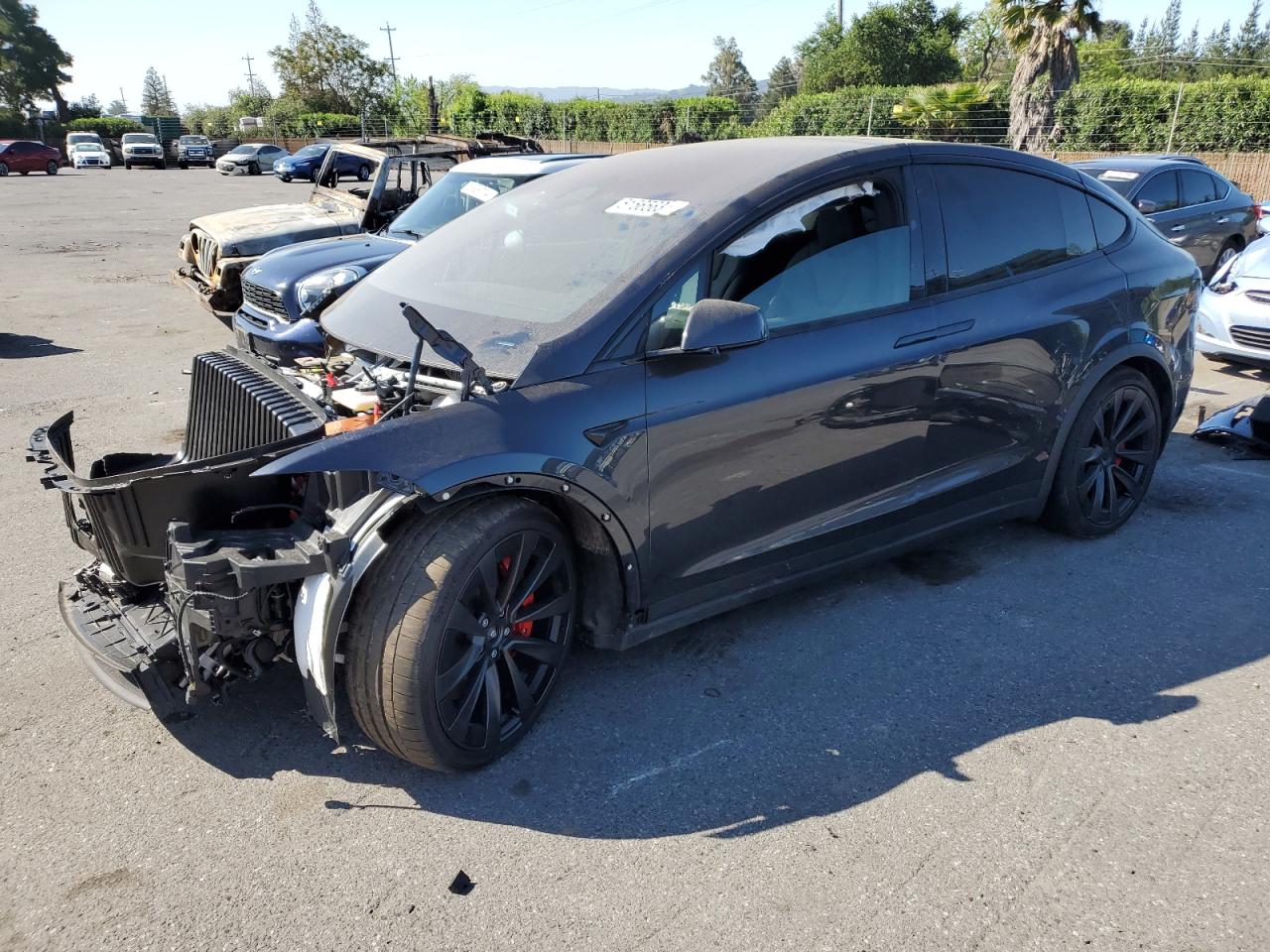 tesla model x 2023 7saxcbe61pf429287