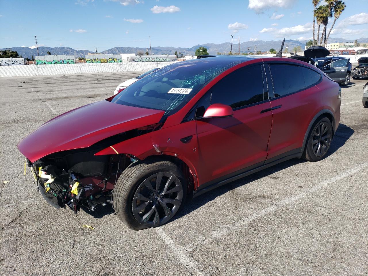 tesla model x 2023 7saxcde51pf427655