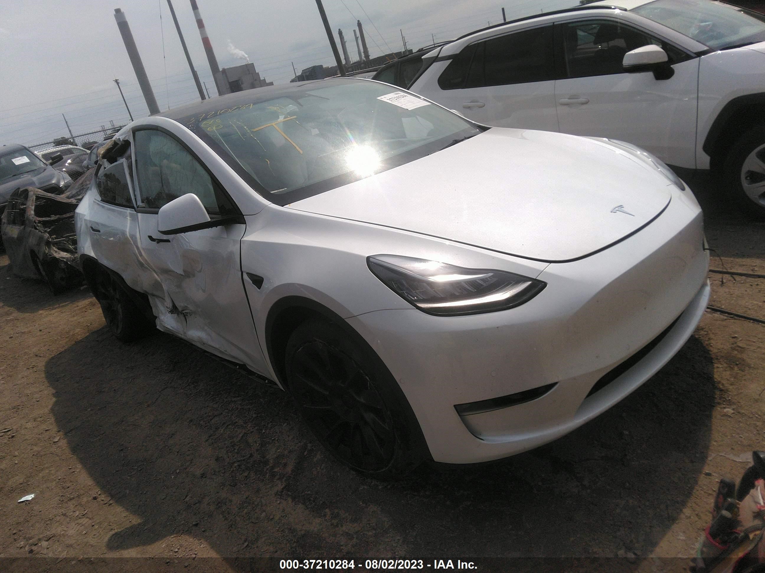 tesla model y 2022 7saygaee1nf308489