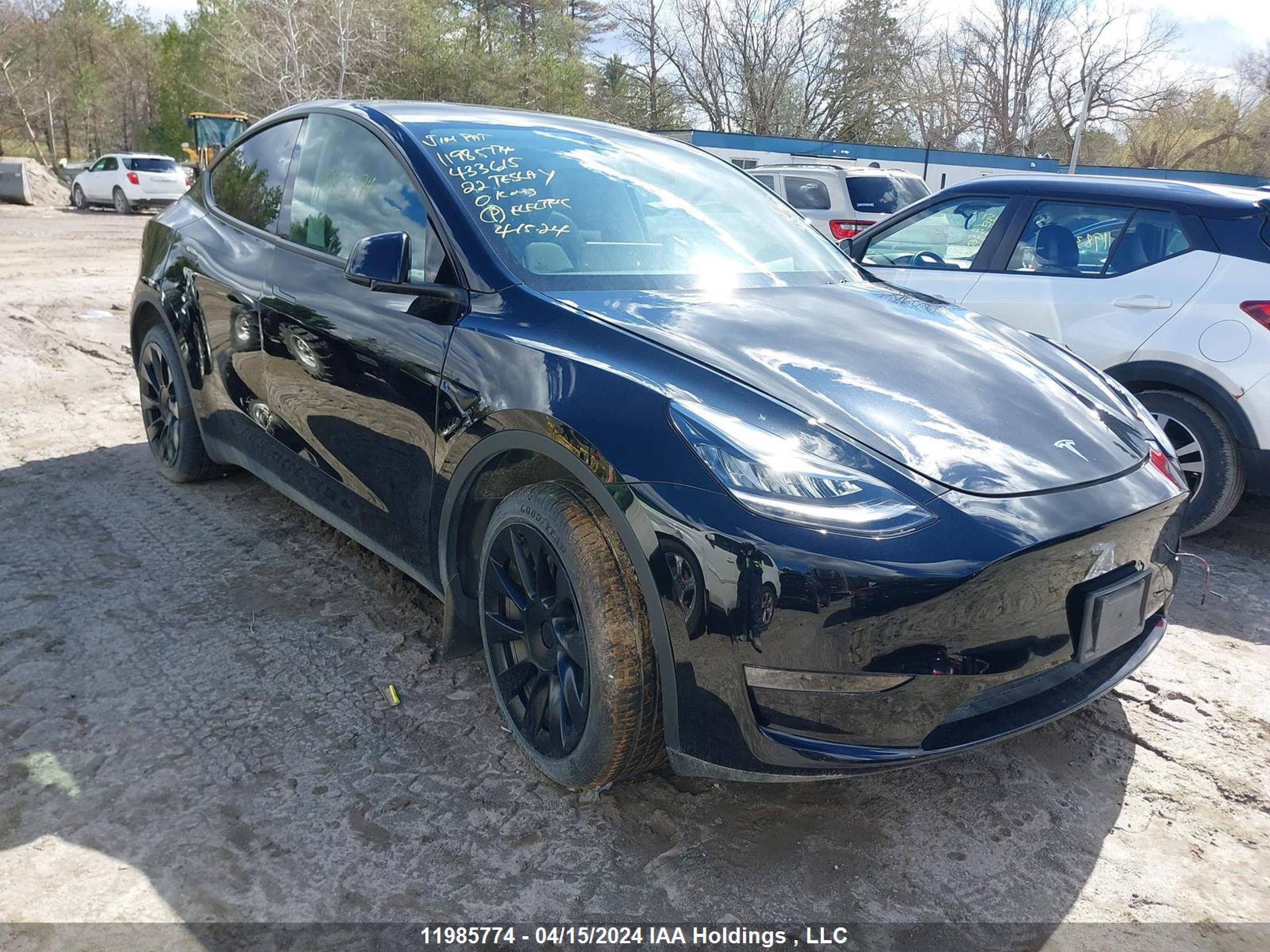 tesla model y 2022 7saygdee0nf433615