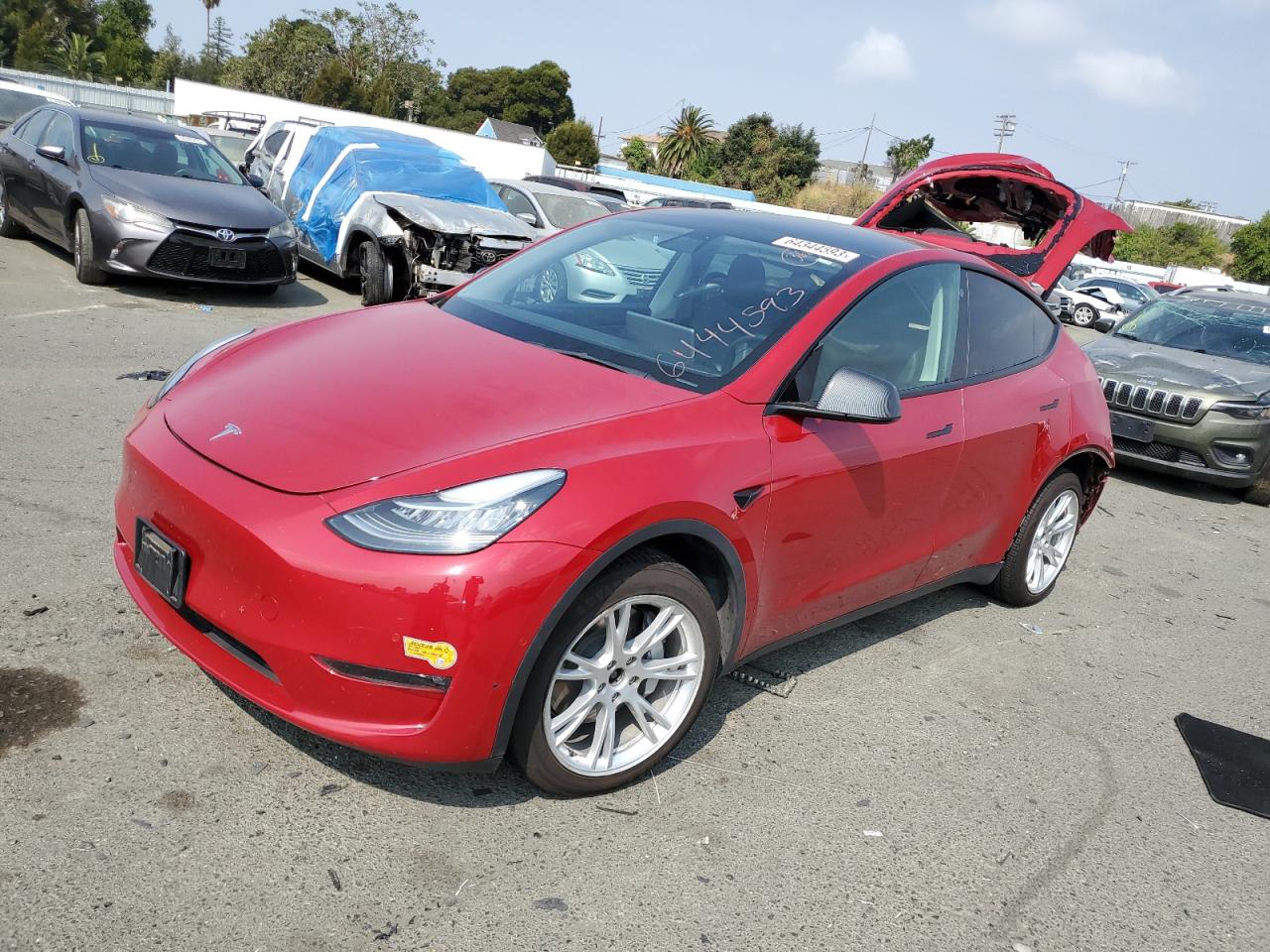 tesla model y 2022 7saygdee1nf369827