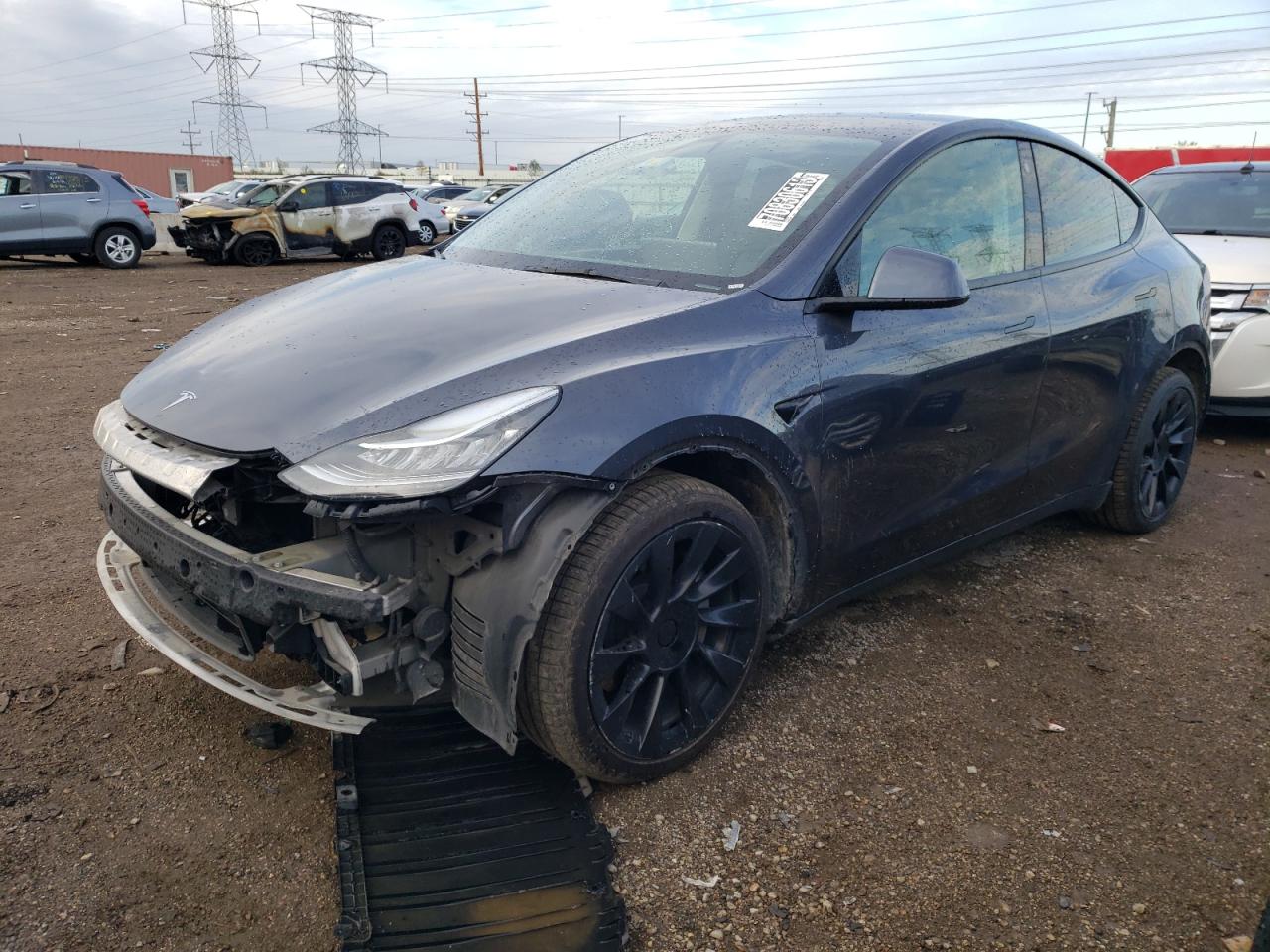 tesla model y 2022 7saygdee1nf387275