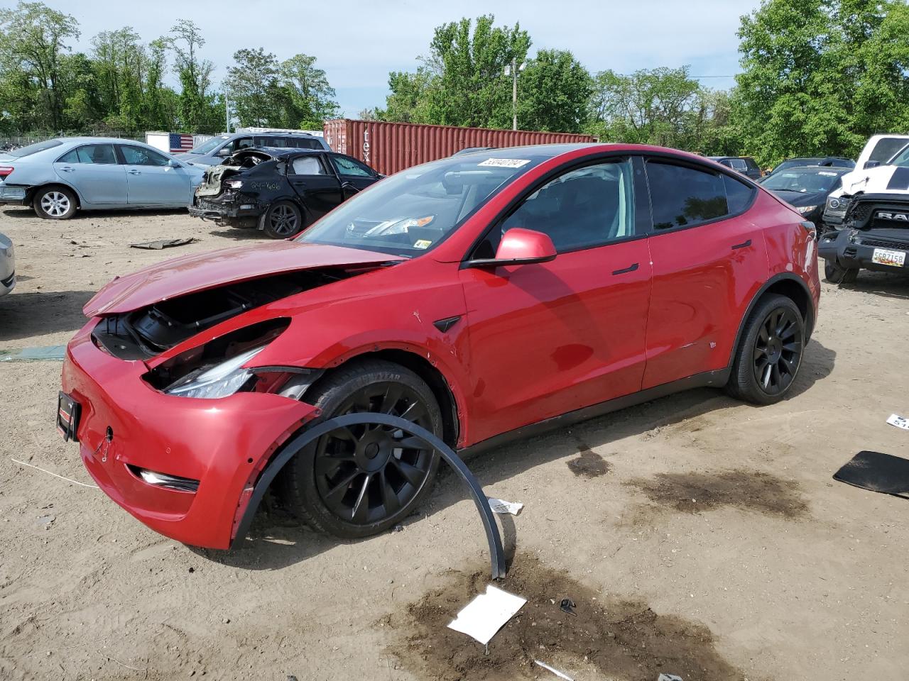 tesla model y 2022 7saygdee2nf386233