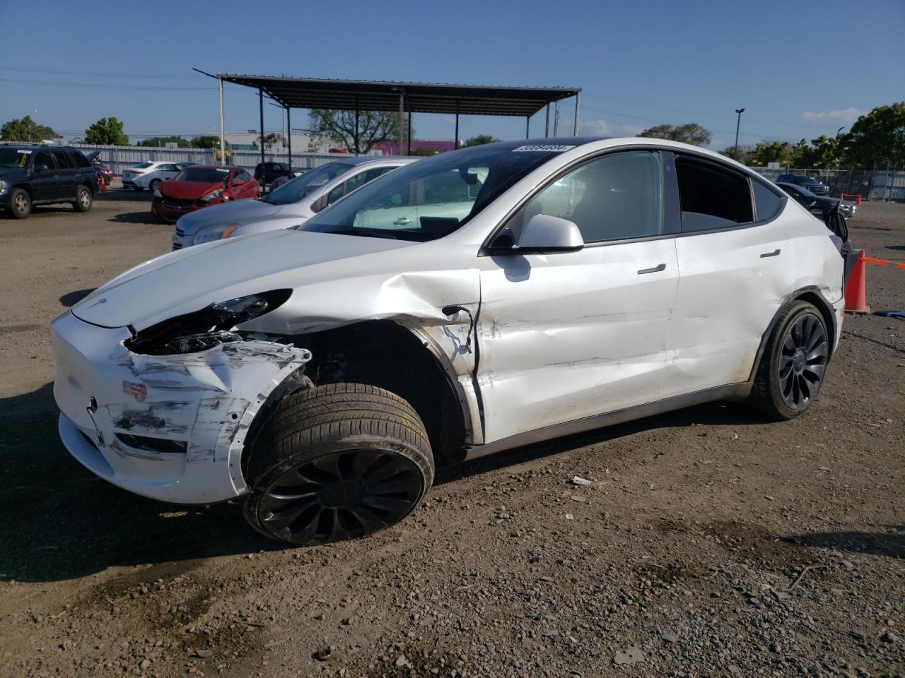 tesla model y 2022 7saygdef7nf404296