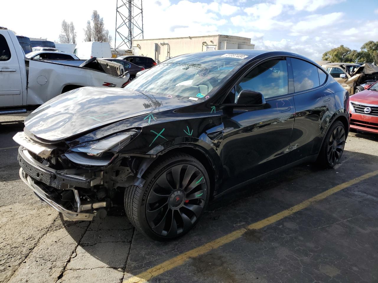 tesla model y 2022 7saygdefxnf328783