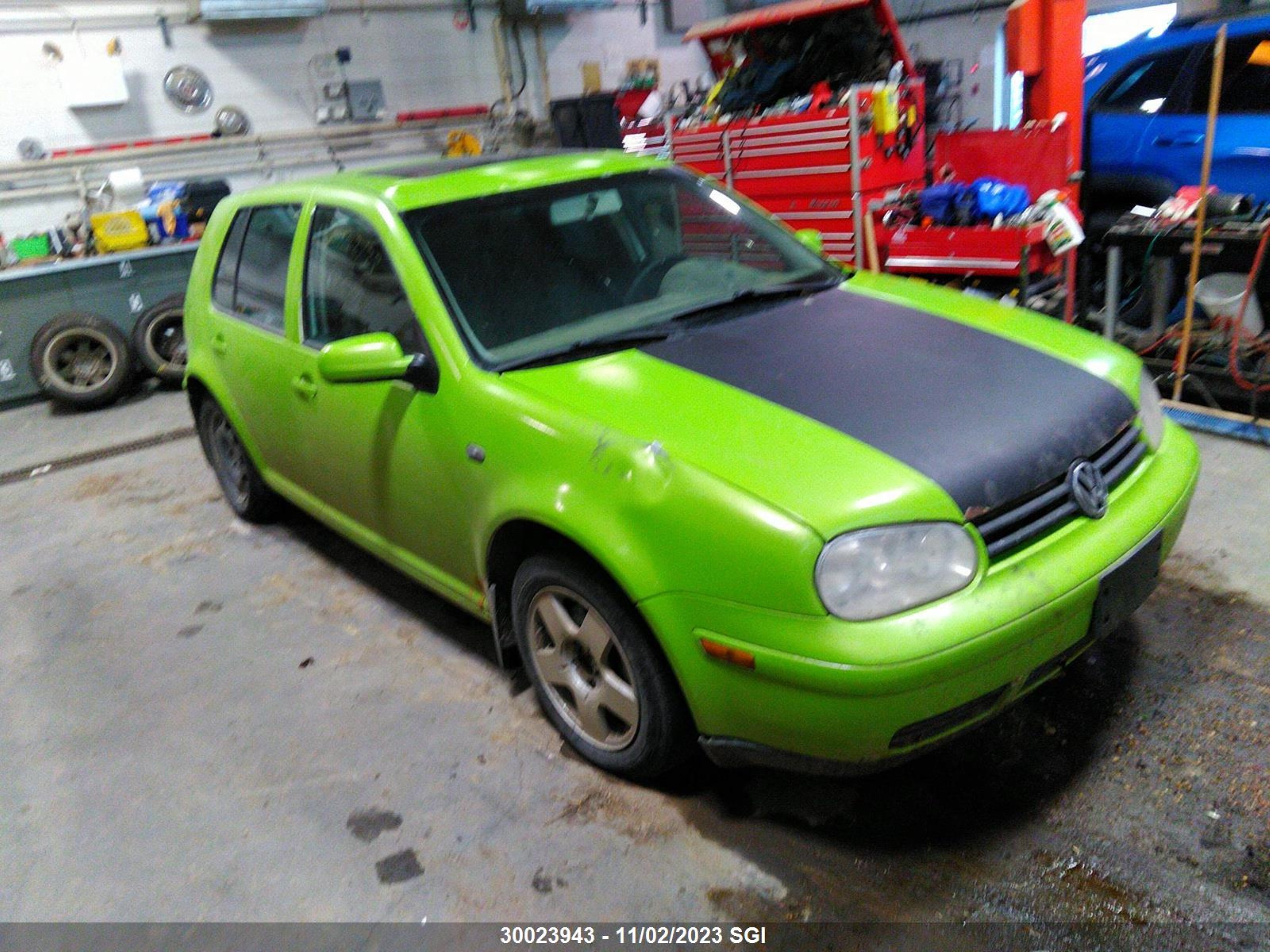 volkswagen golf 2001 9bwgp21j014020097