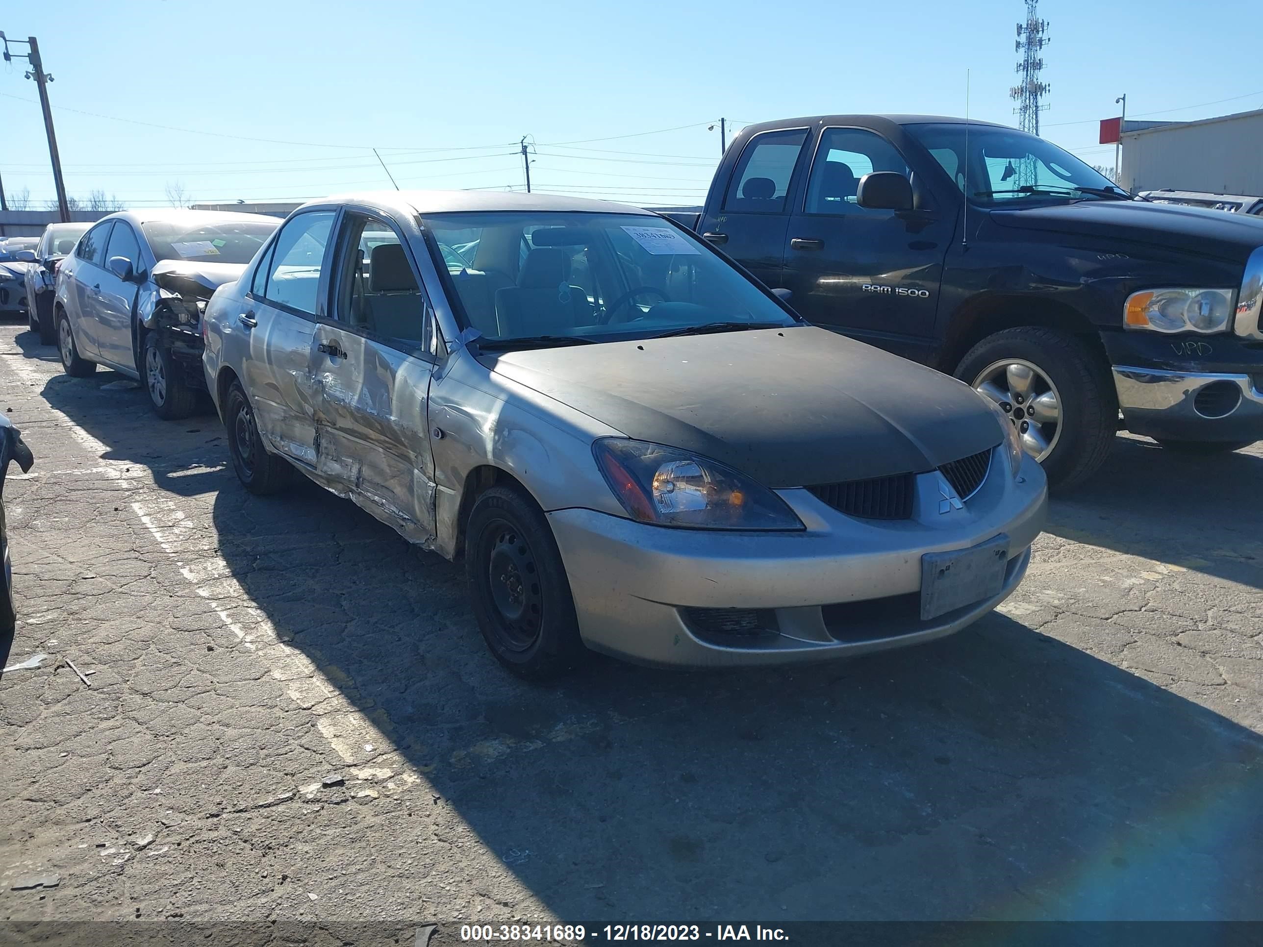 mitsubishi lancer 2005 ja3aj26e45u034361