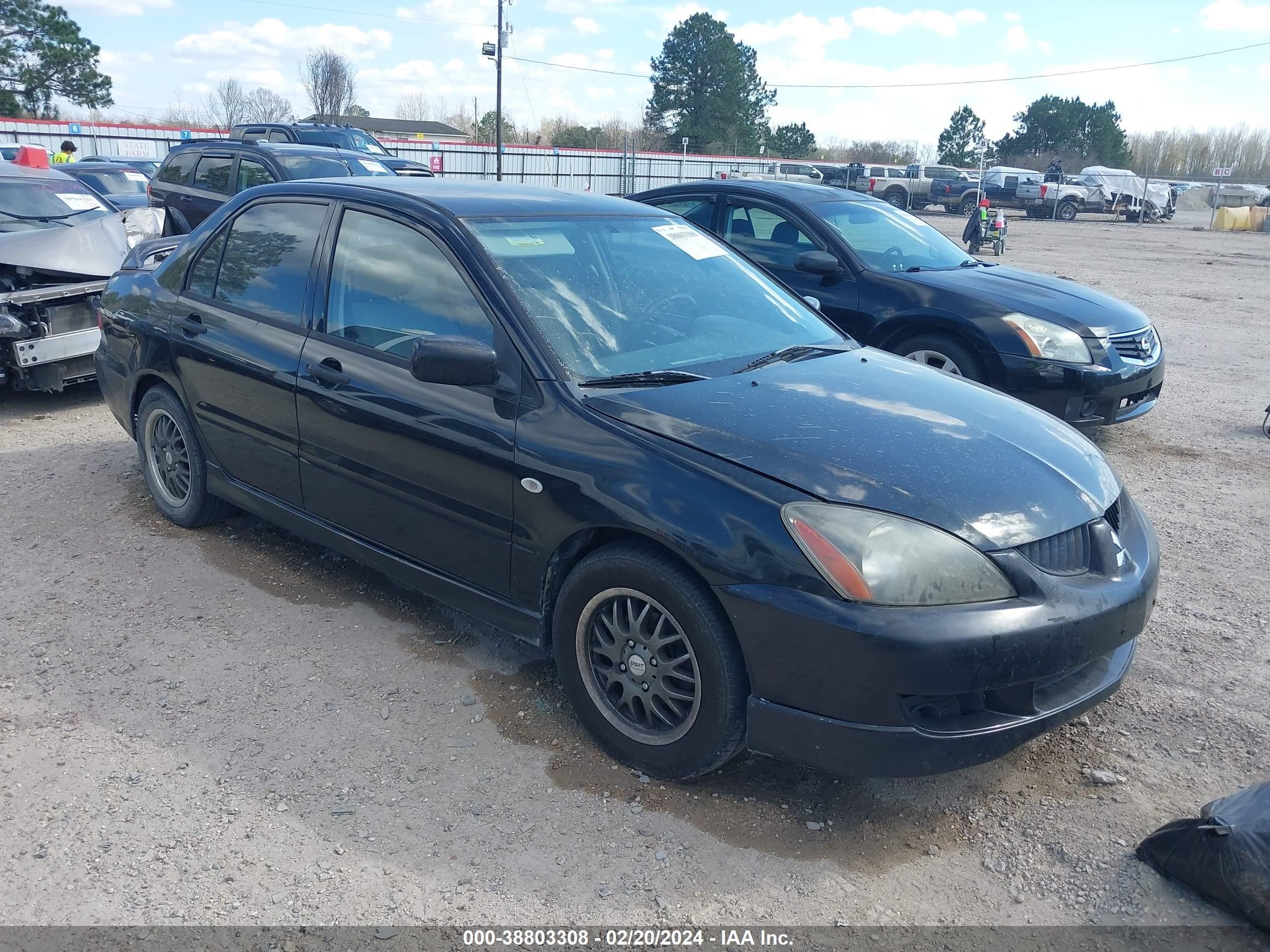 mitsubishi lancer 2006 ja3aj26e56u063918