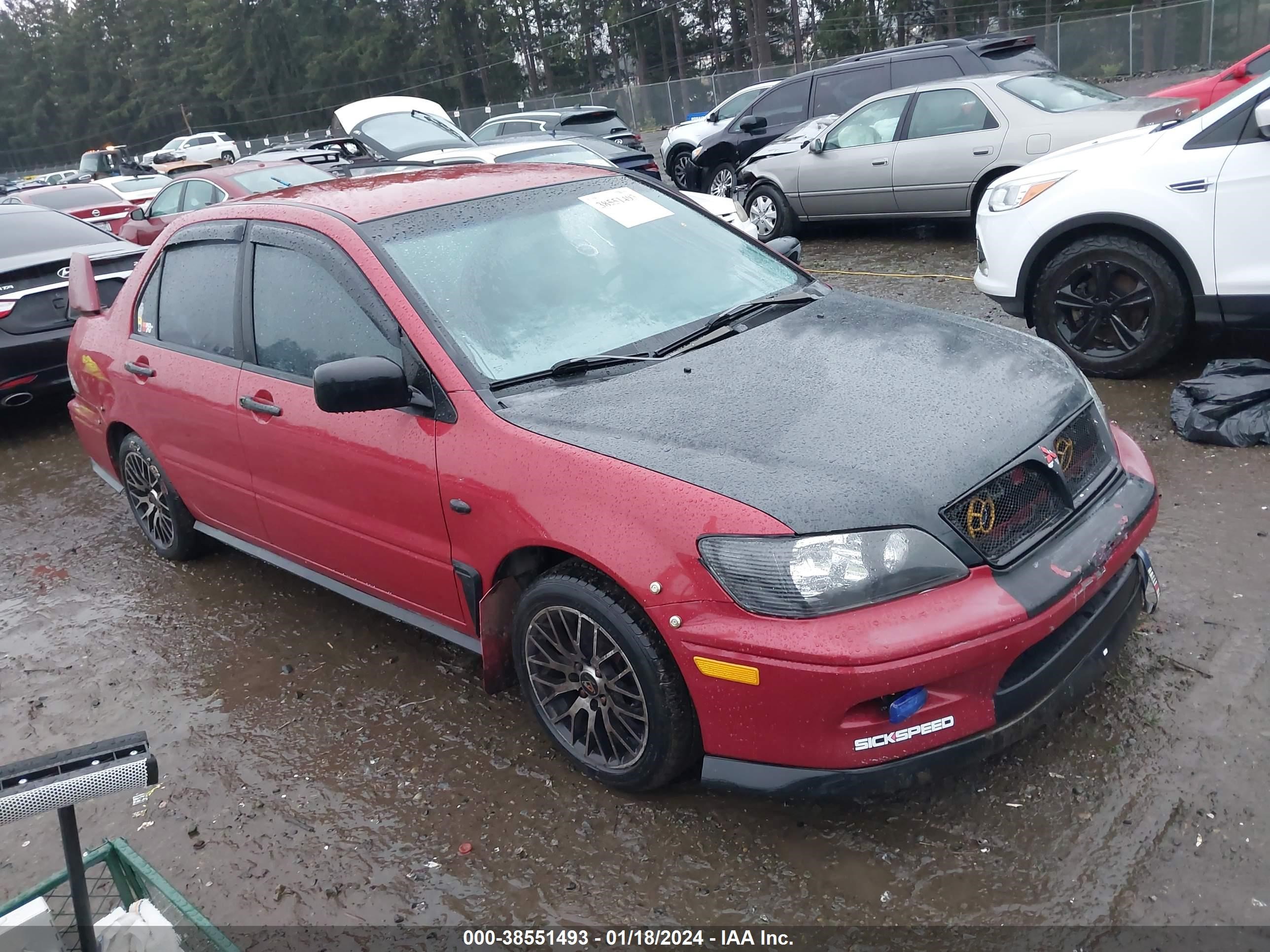 mitsubishi lancer 2003 ja3aj26e63u009247