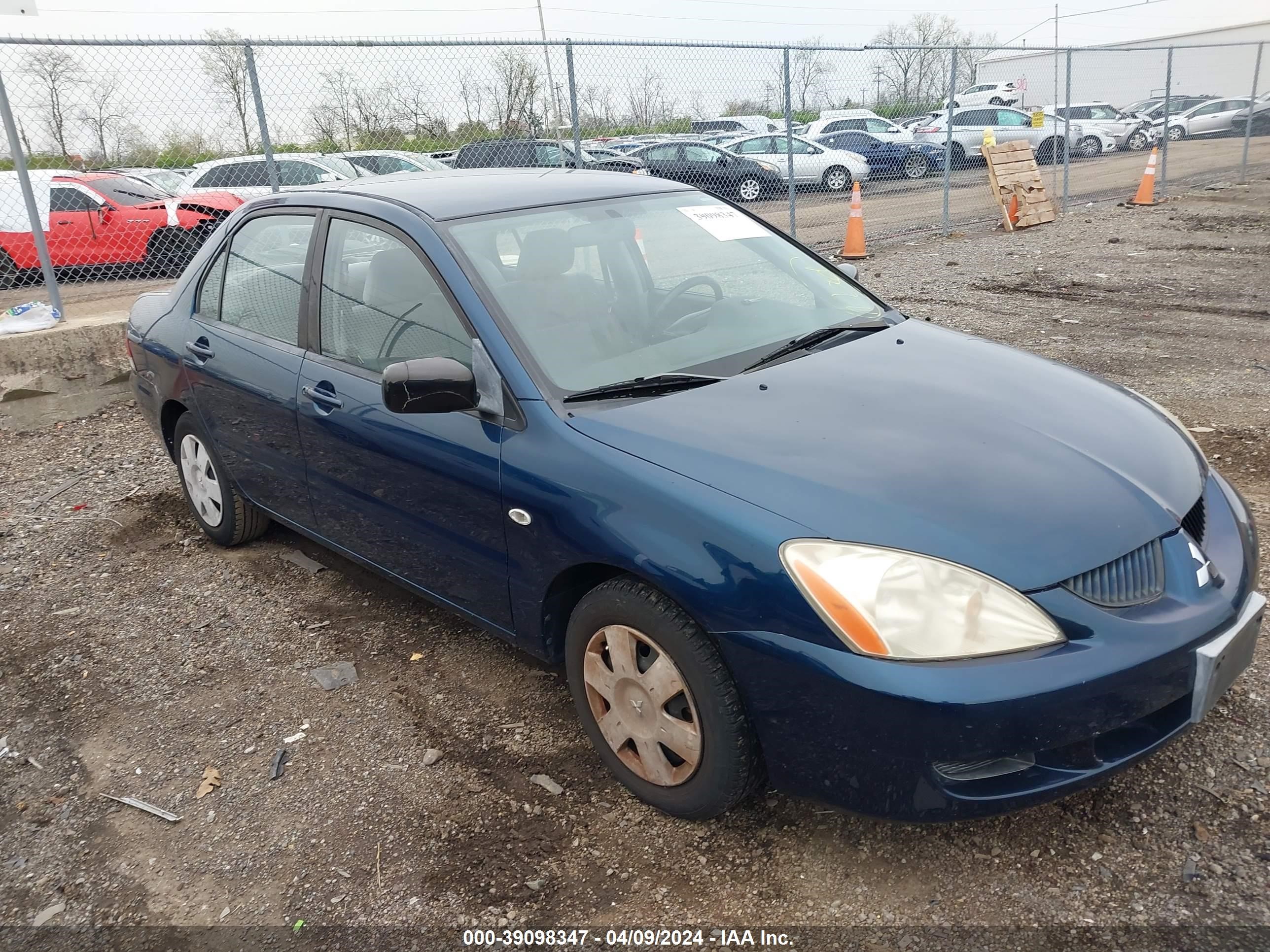 mitsubishi lancer 2004 ja3aj26e94u055382