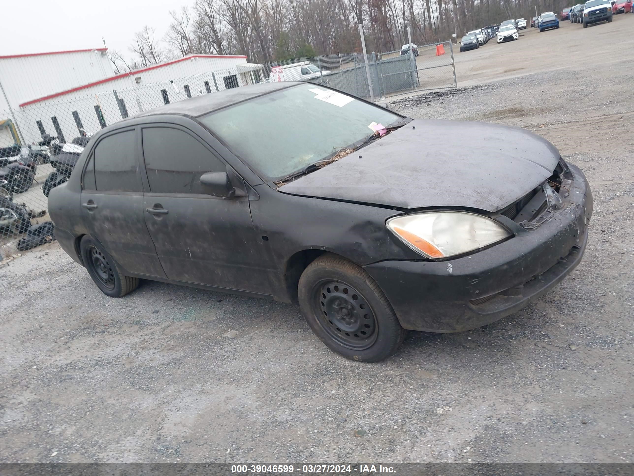 mitsubishi lancer 2006 ja3aj26e96u057927