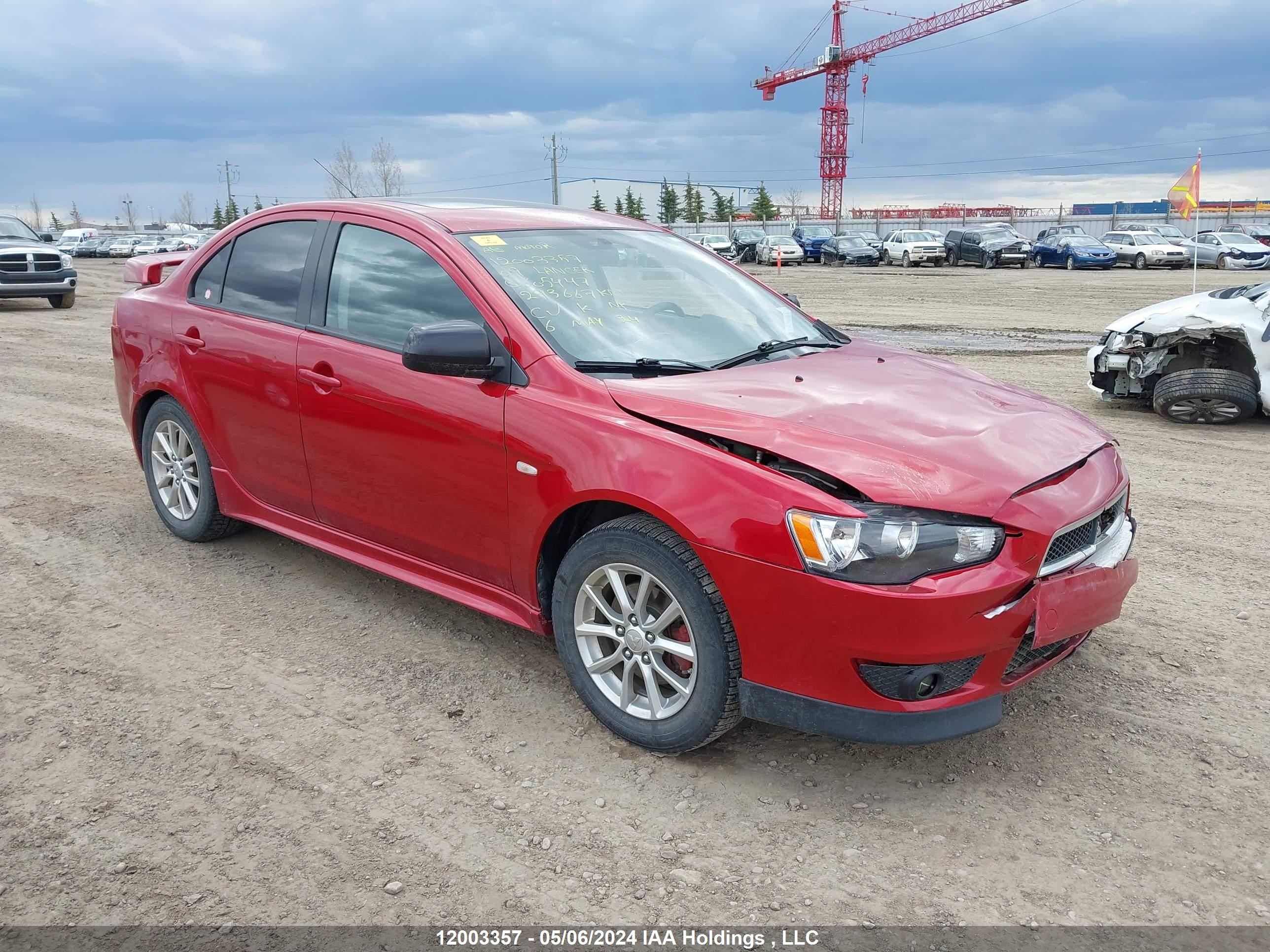 mitsubishi lancer 2009 ja3au86w99u605447