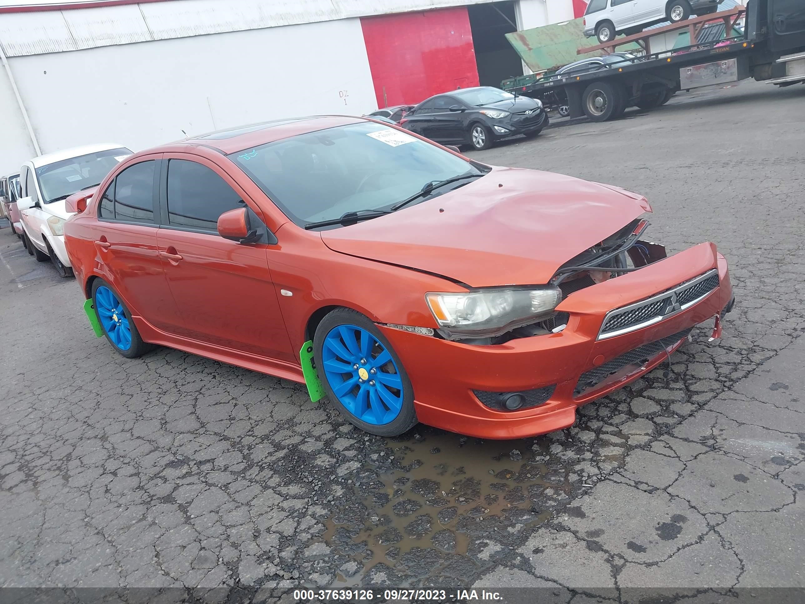 mitsubishi lancer 2009 ja3au86wx9u022529