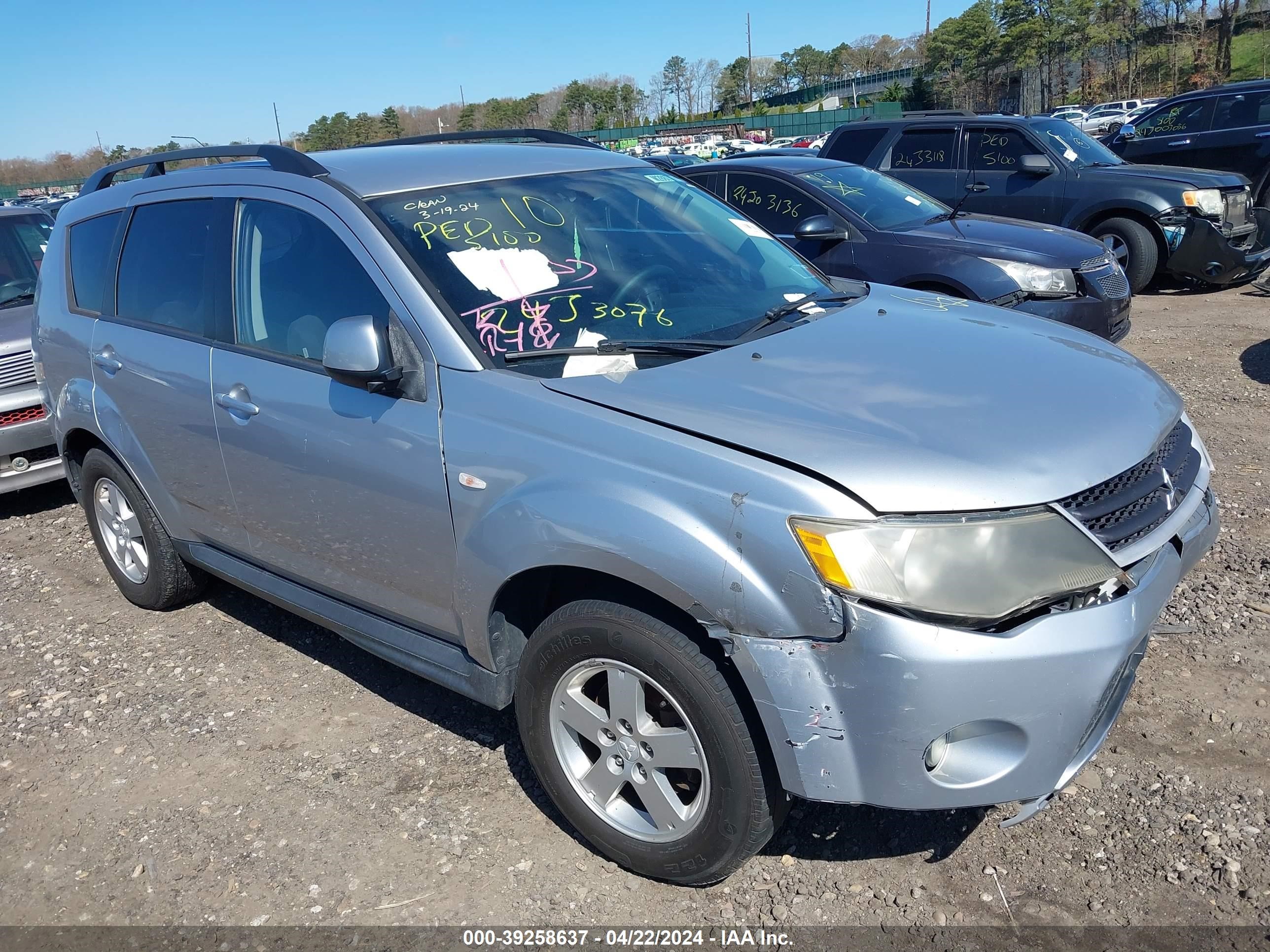 mitsubishi outlander 2009 ja4lt21w39z000306