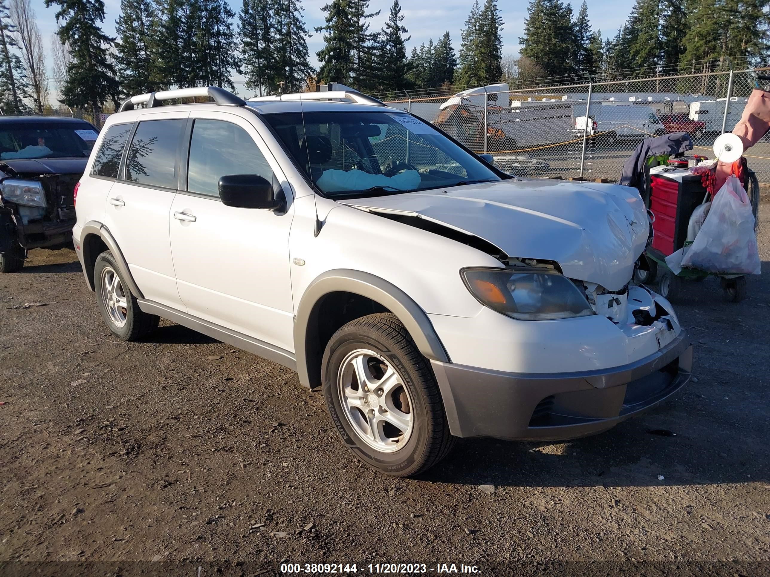 mitsubishi outlander 2004 ja4lz31f34u058491