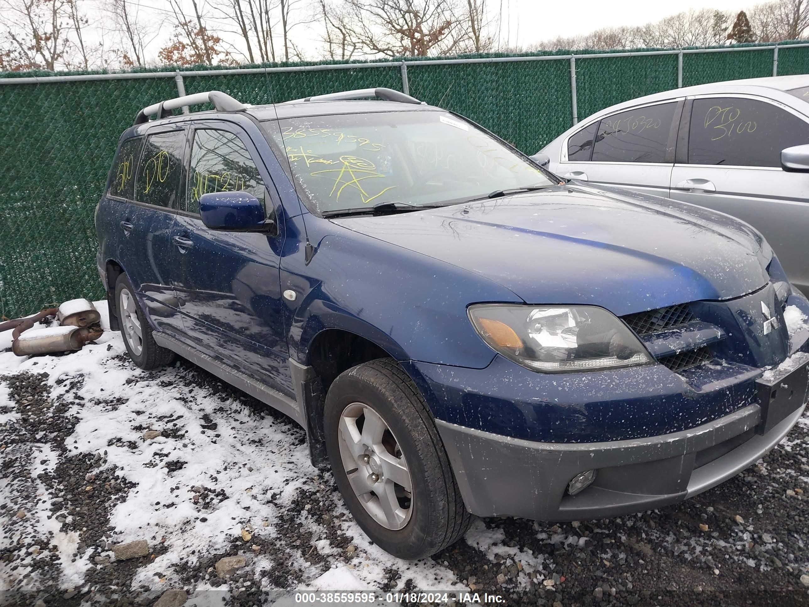 mitsubishi outlander 2003 ja4lz41g53u054553