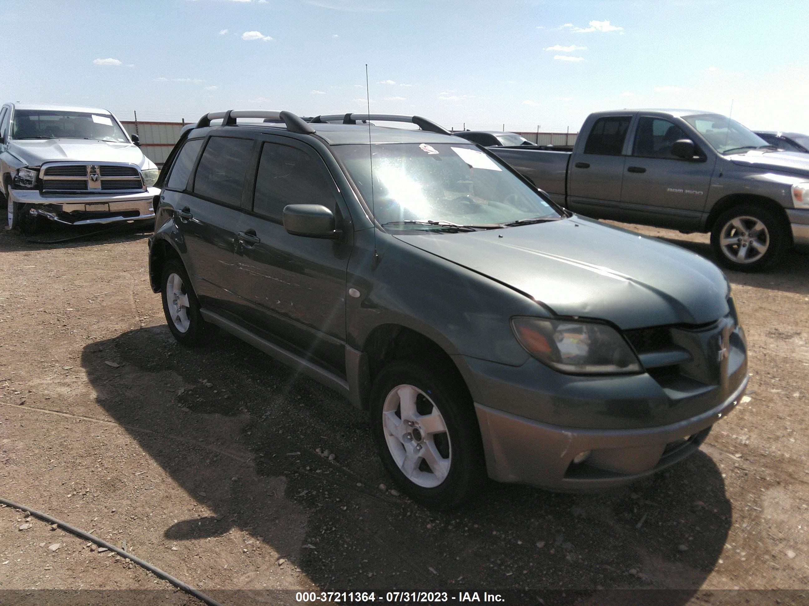 mitsubishi outlander 2003 ja4lz41g73u069698