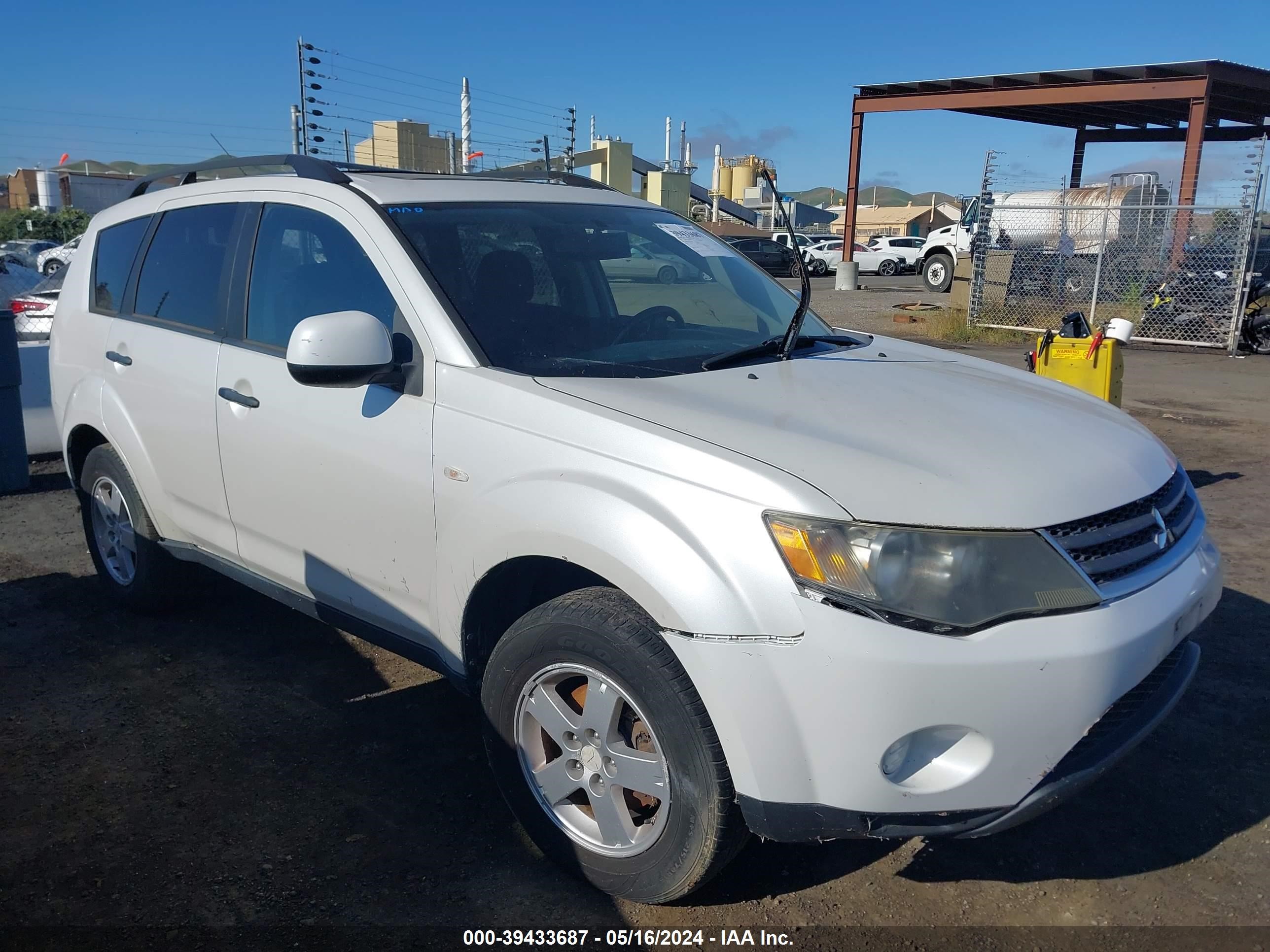 mitsubishi outlander 2007 ja4ms31x07z015476