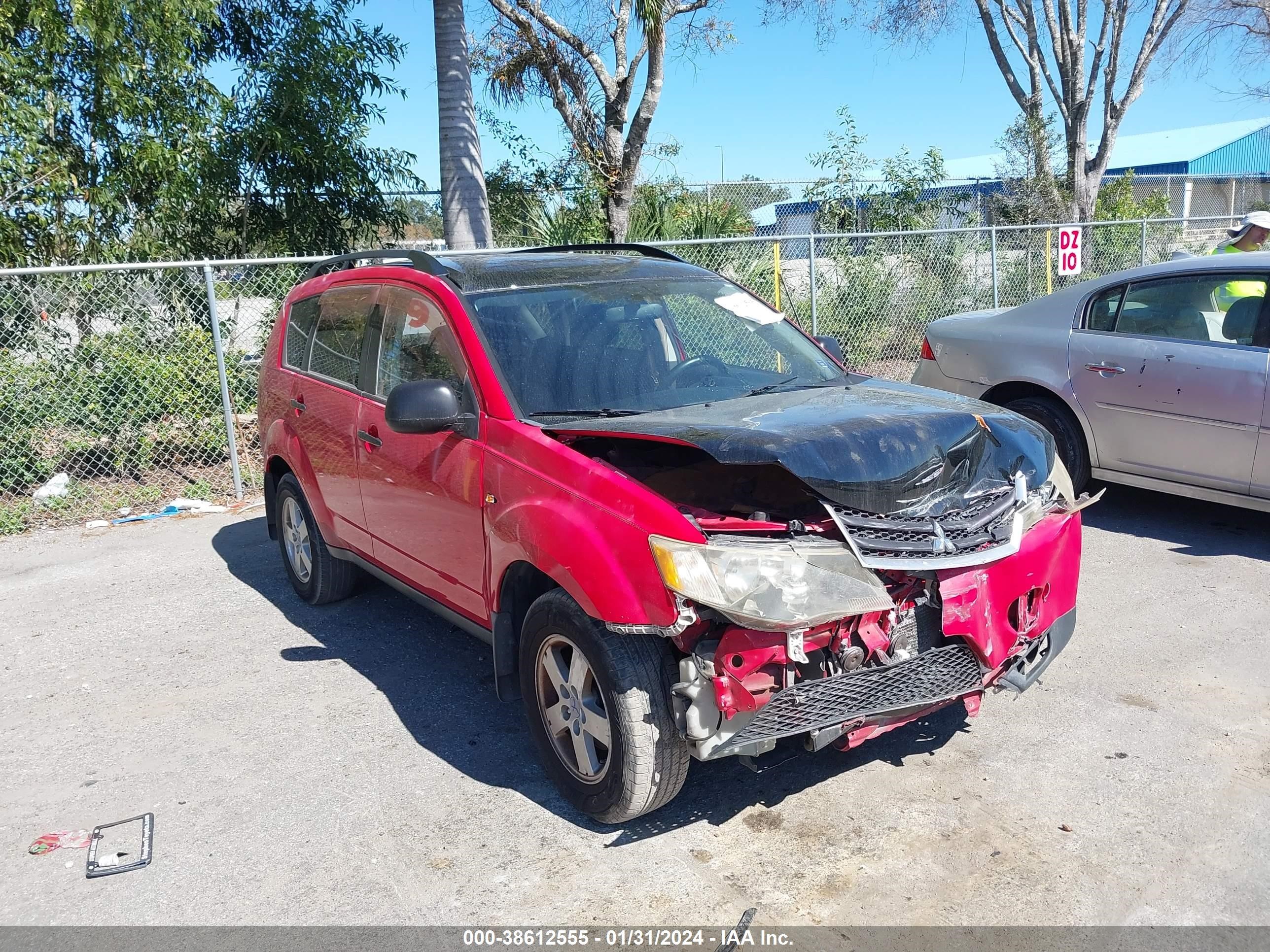 mitsubishi outlander 2007 ja4ms31x67z009116