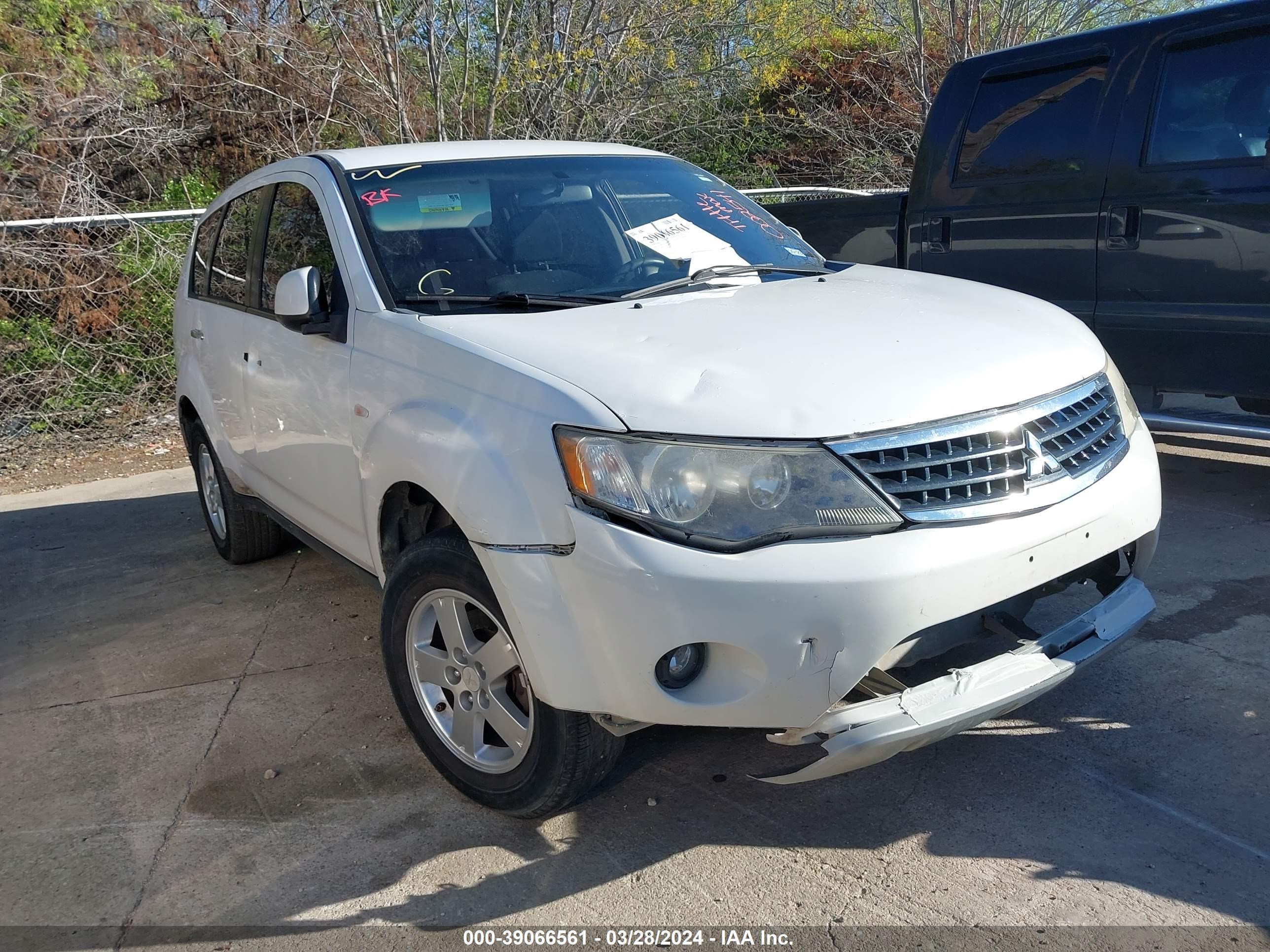 mitsubishi outlander 2007 ja4ms31x87z002541