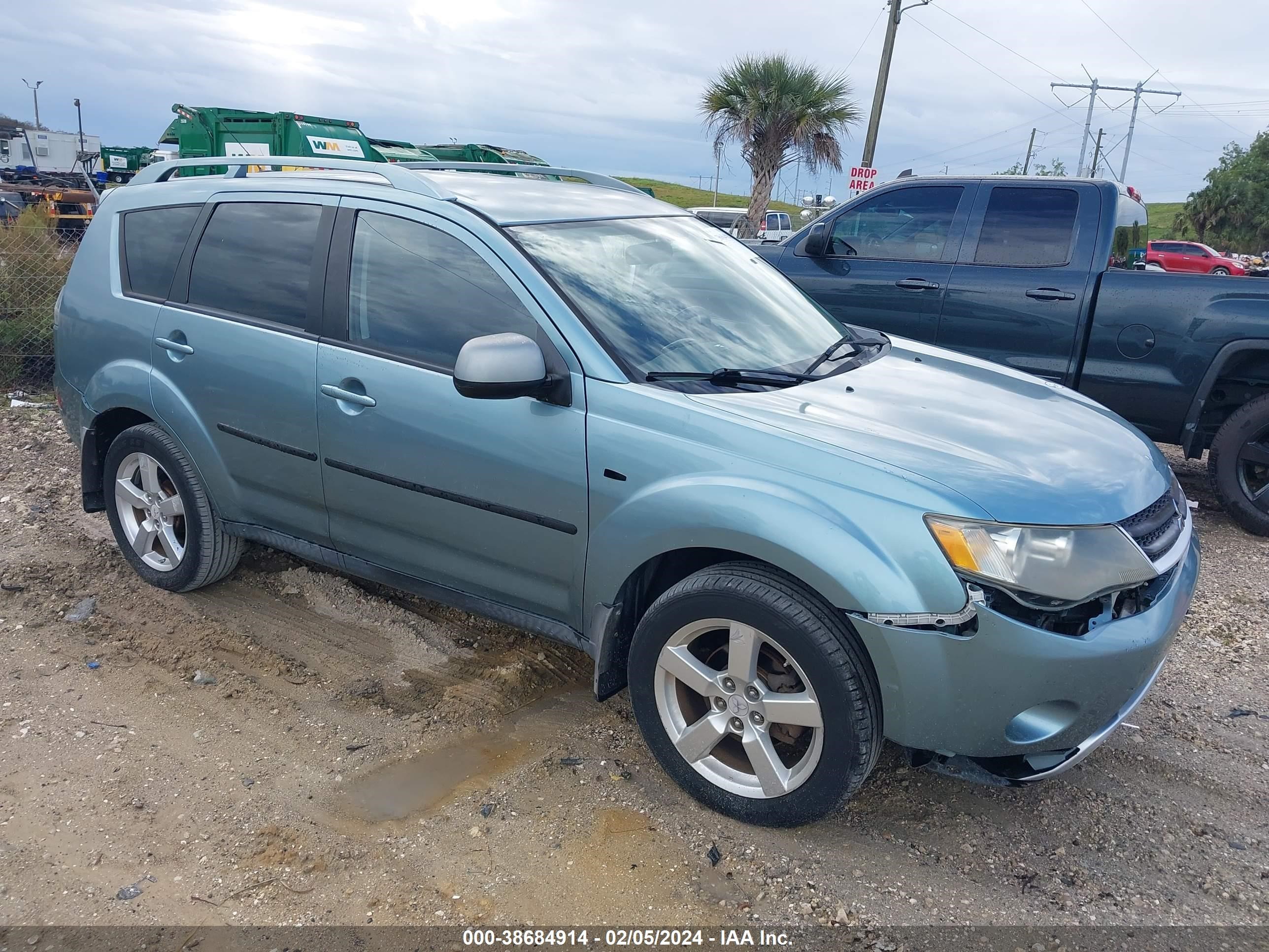 mitsubishi outlander 2007 ja4ms41x67u013525