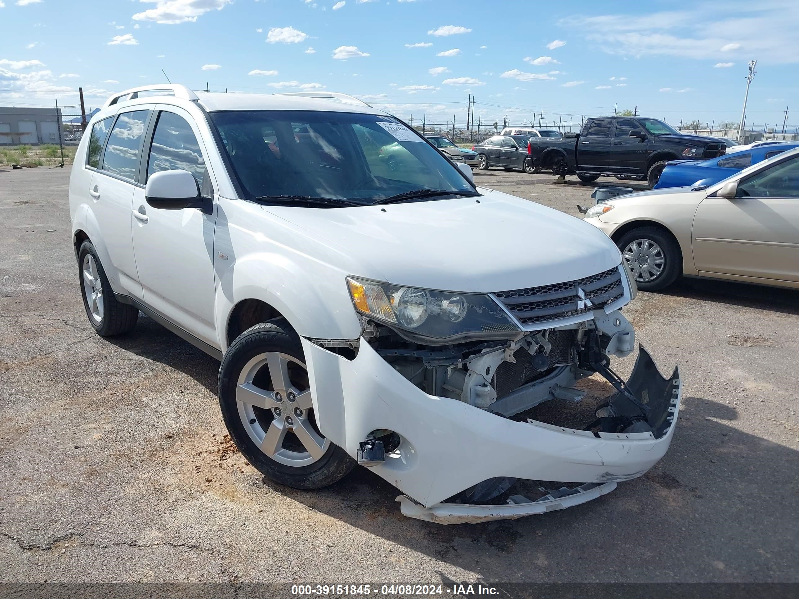 mitsubishi outlander 2007 ja4ms41x77u004512