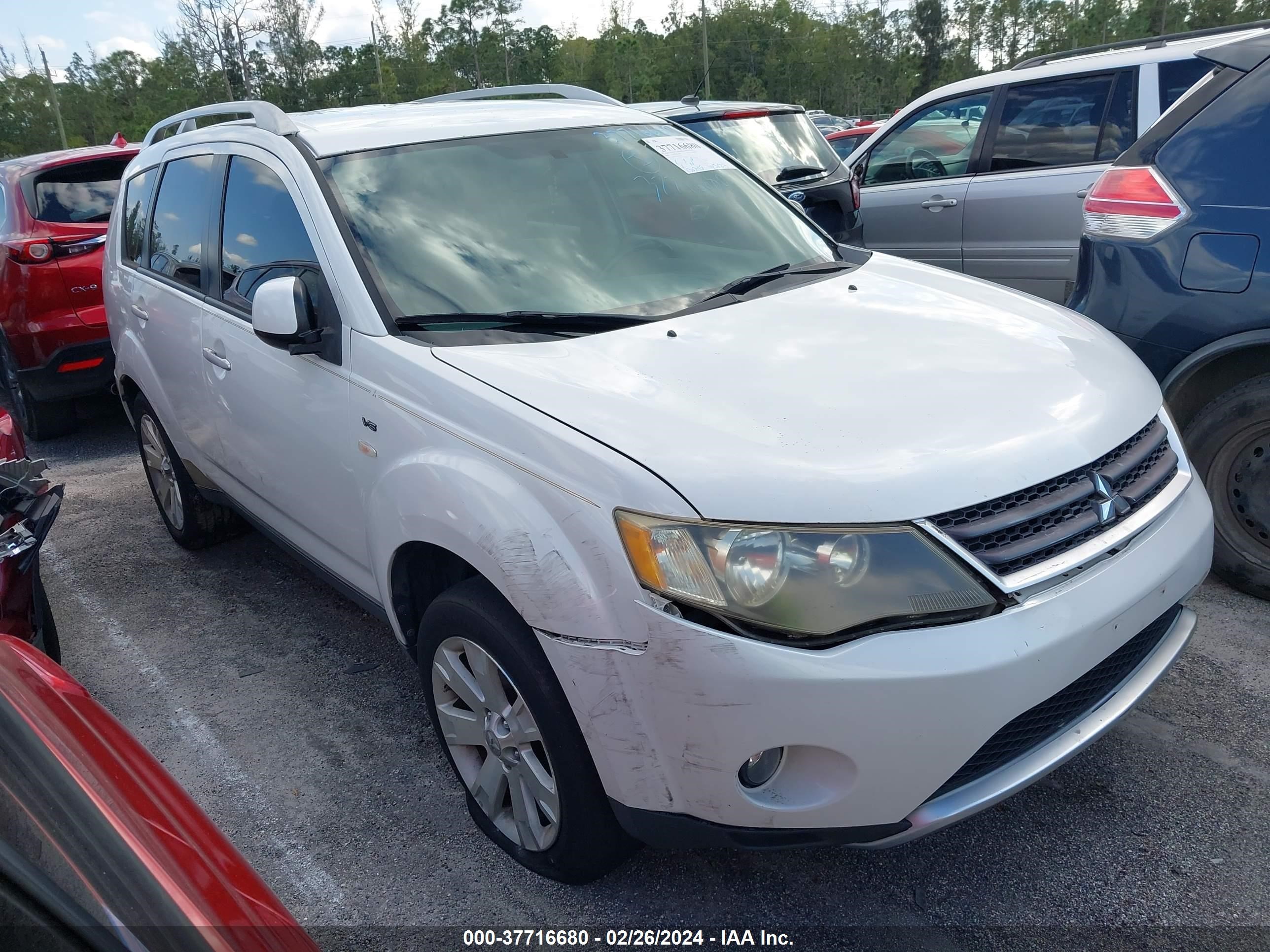 mitsubishi outlander 2008 ja4ms41x78z004353