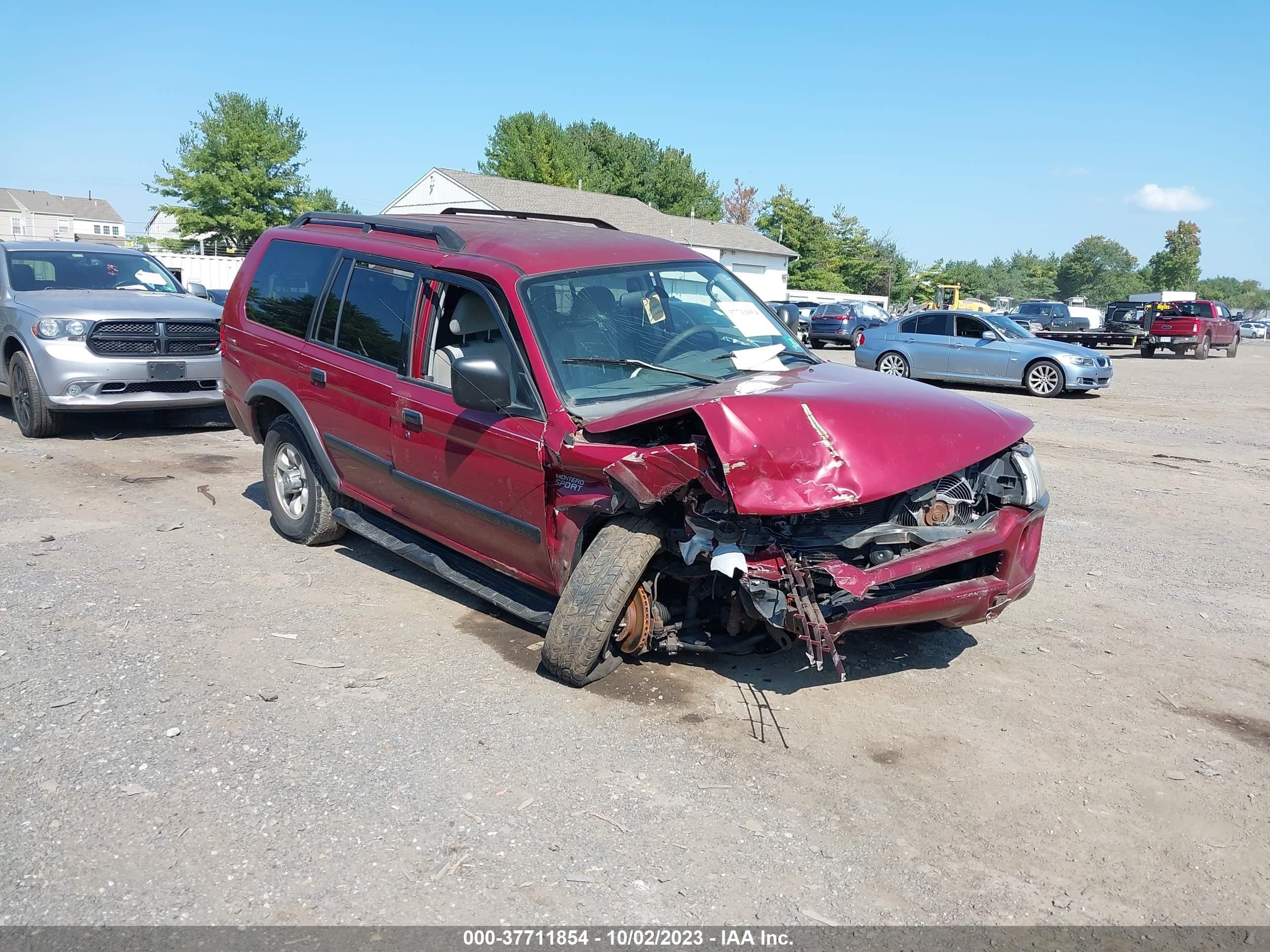 mitsubishi montero sport 2003 ja4mt21h13j022266