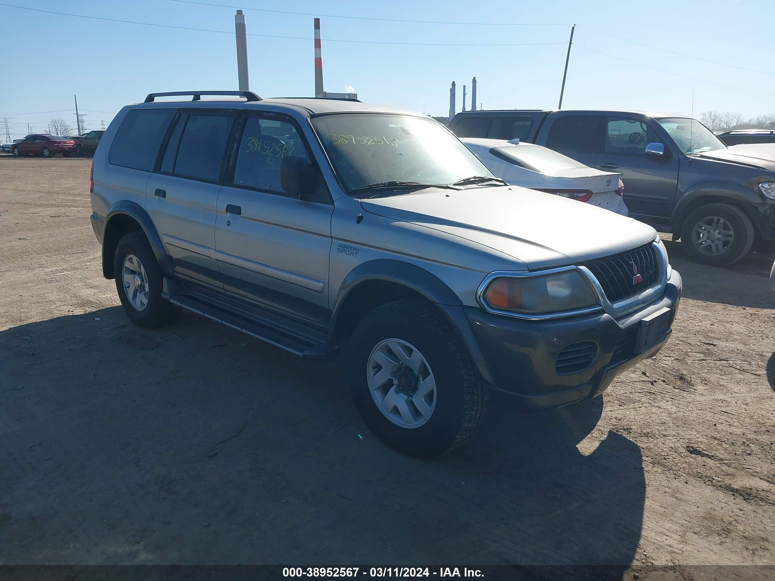 mitsubishi montero sport 2001 ja4mt31h91p030776