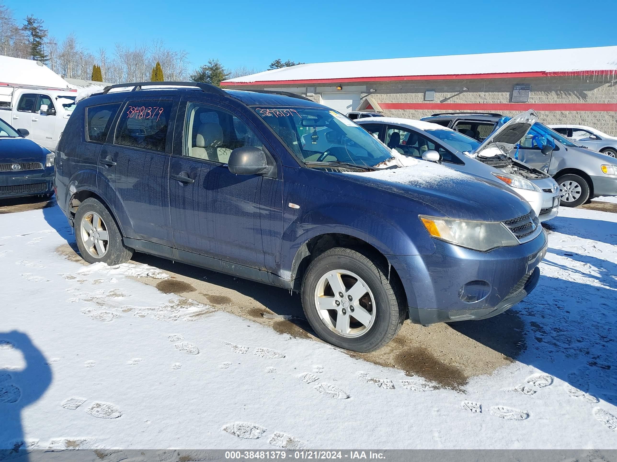 mitsubishi outlander 2007 ja4mt31x27z003455